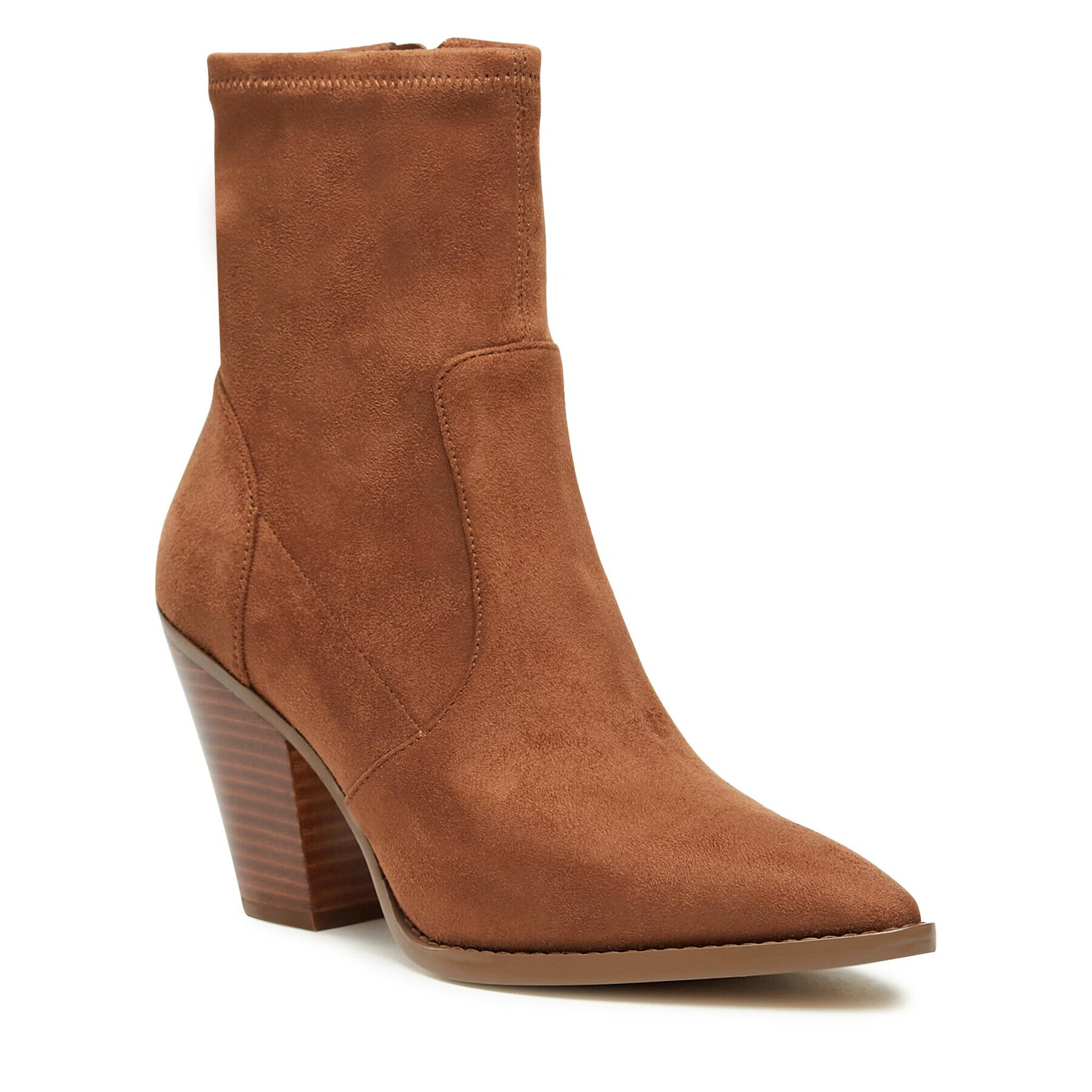 MICHAEL Michael Kors Боти Dover Heeled Bootie 40F3DOHE5S Кафяв - Pepit.bg