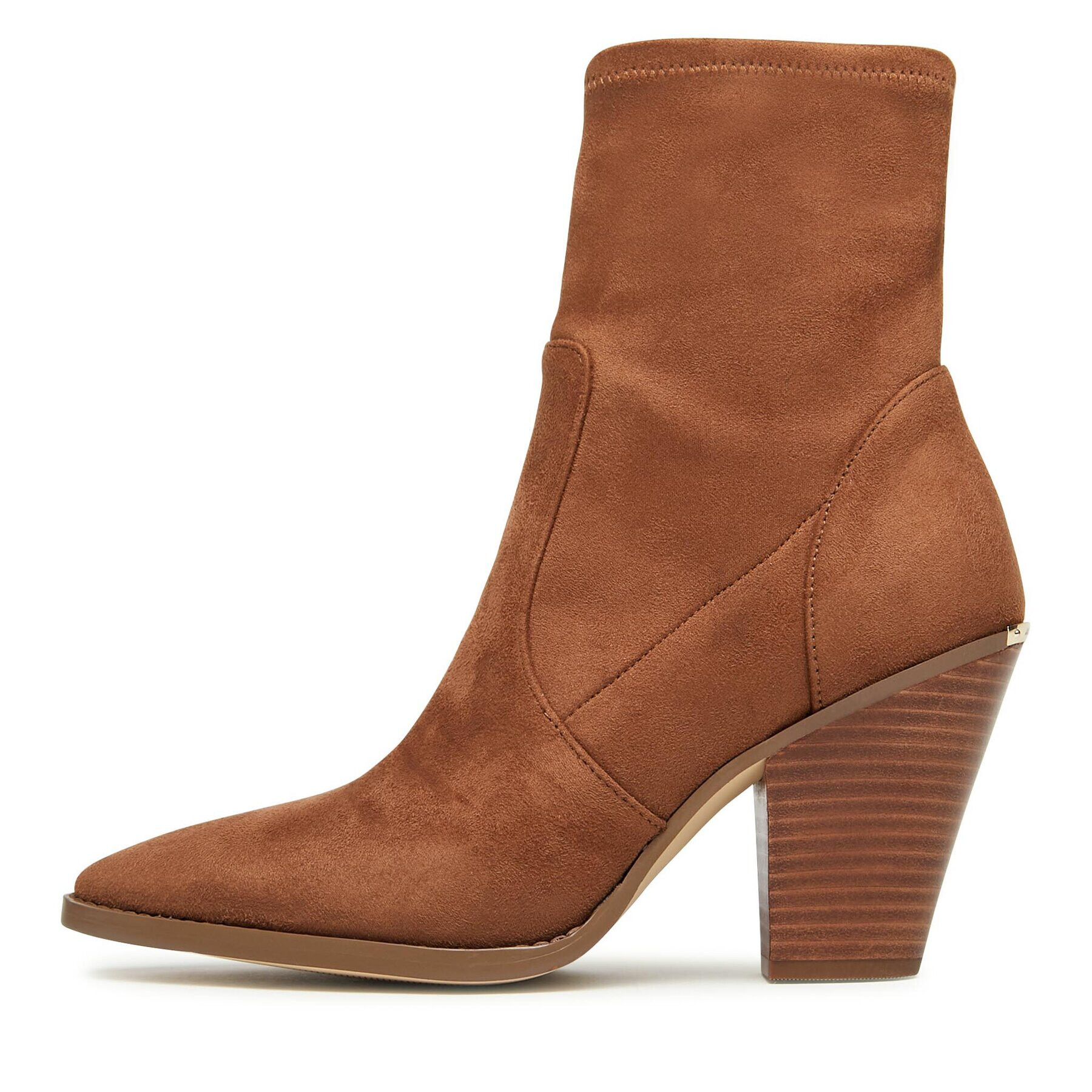 MICHAEL Michael Kors Боти Dover Heeled Bootie 40F3DOHE5S Кафяв - Pepit.bg