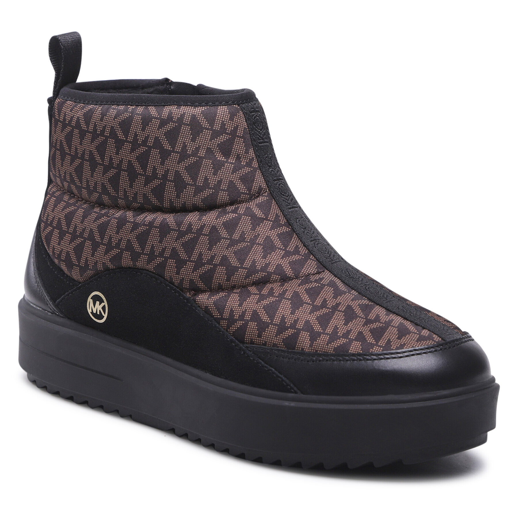 MICHAEL Michael Kors Боти Emmet Quilted Bootie 43F2EMFE5Y Кафяв - Pepit.bg