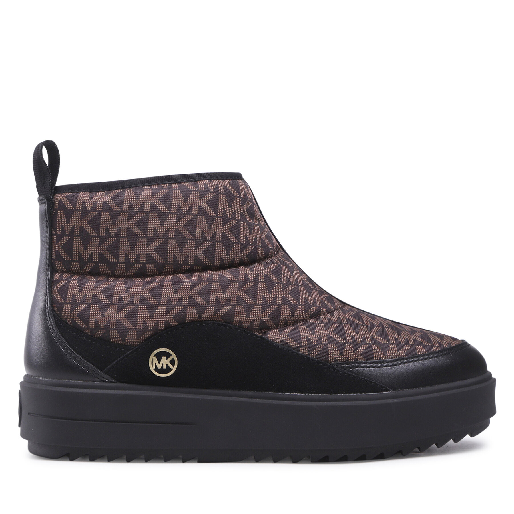 MICHAEL Michael Kors Боти Emmet Quilted Bootie 43F2EMFE5Y Кафяв - Pepit.bg