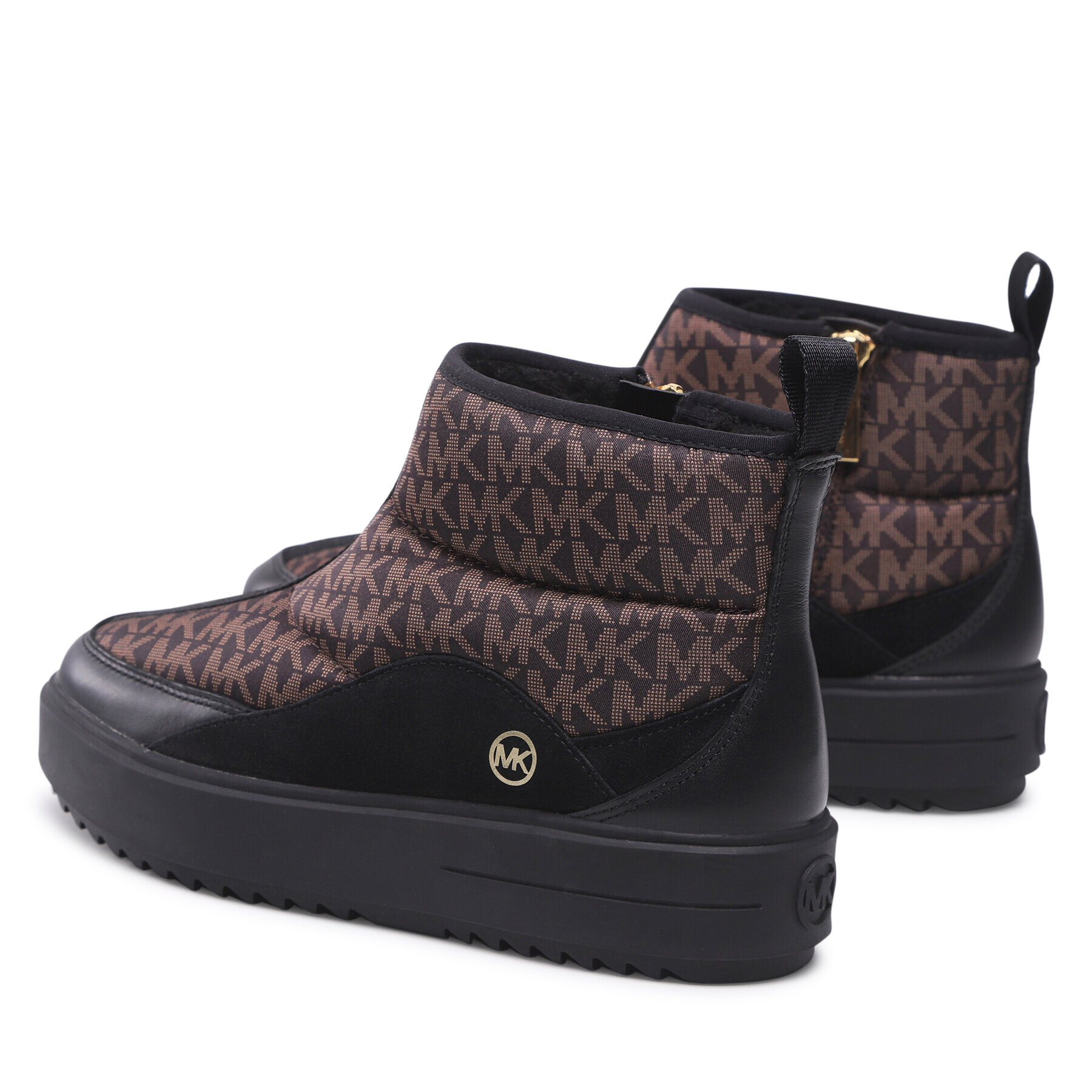 MICHAEL Michael Kors Боти Emmet Quilted Bootie 43F2EMFE5Y Кафяв - Pepit.bg