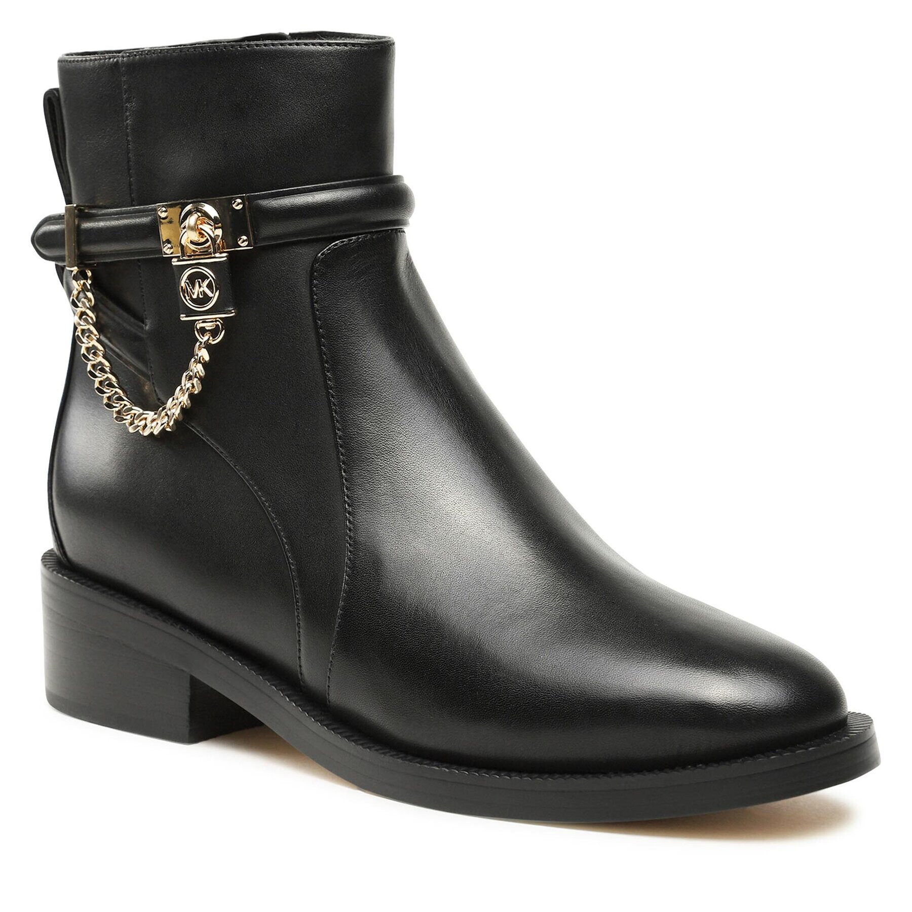 MICHAEL Michael Kors Боти Hamilton Flat Bootie 40F3HAME5L Черен - Pepit.bg