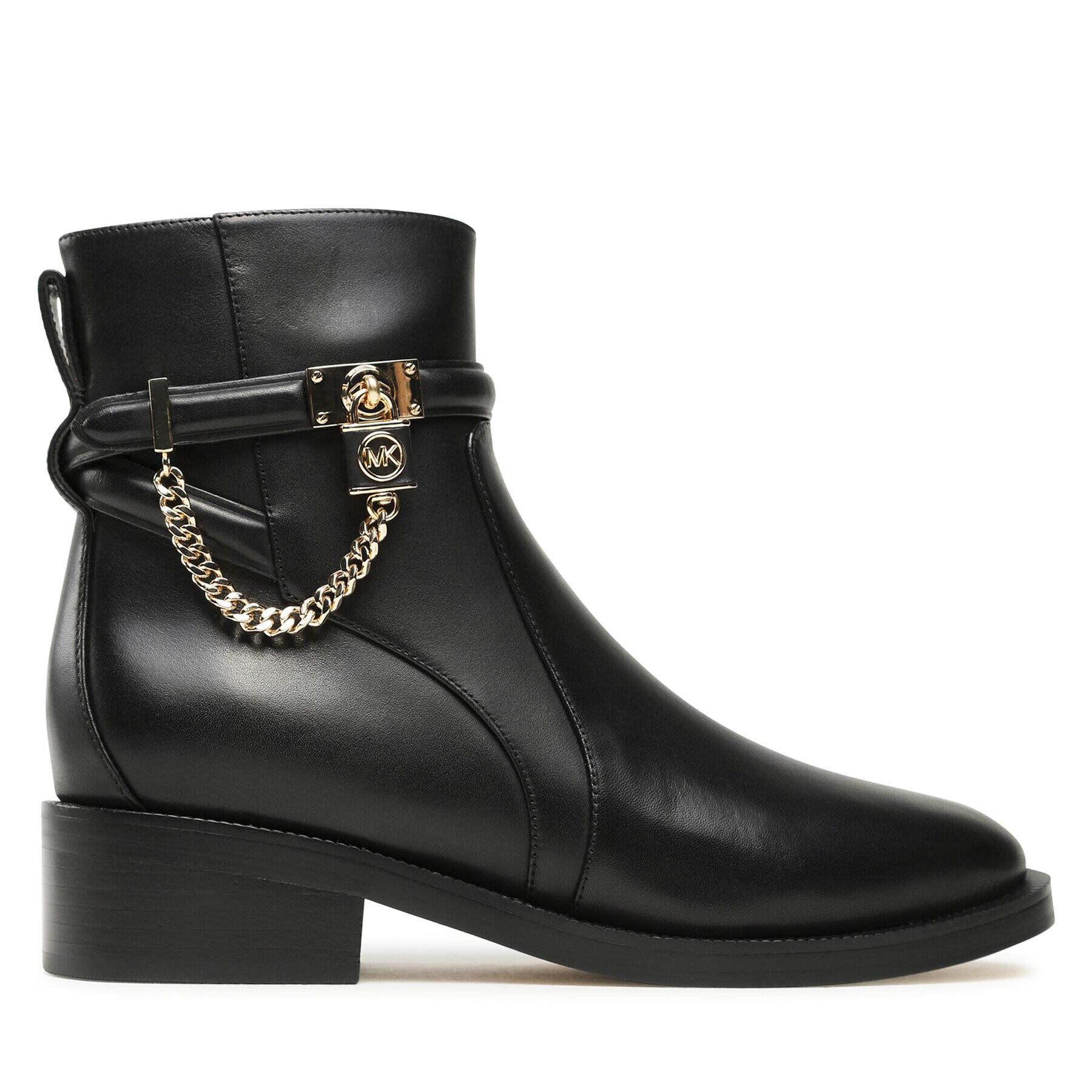 MICHAEL Michael Kors Боти Hamilton Flat Bootie 40F3HAME5L Черен - Pepit.bg