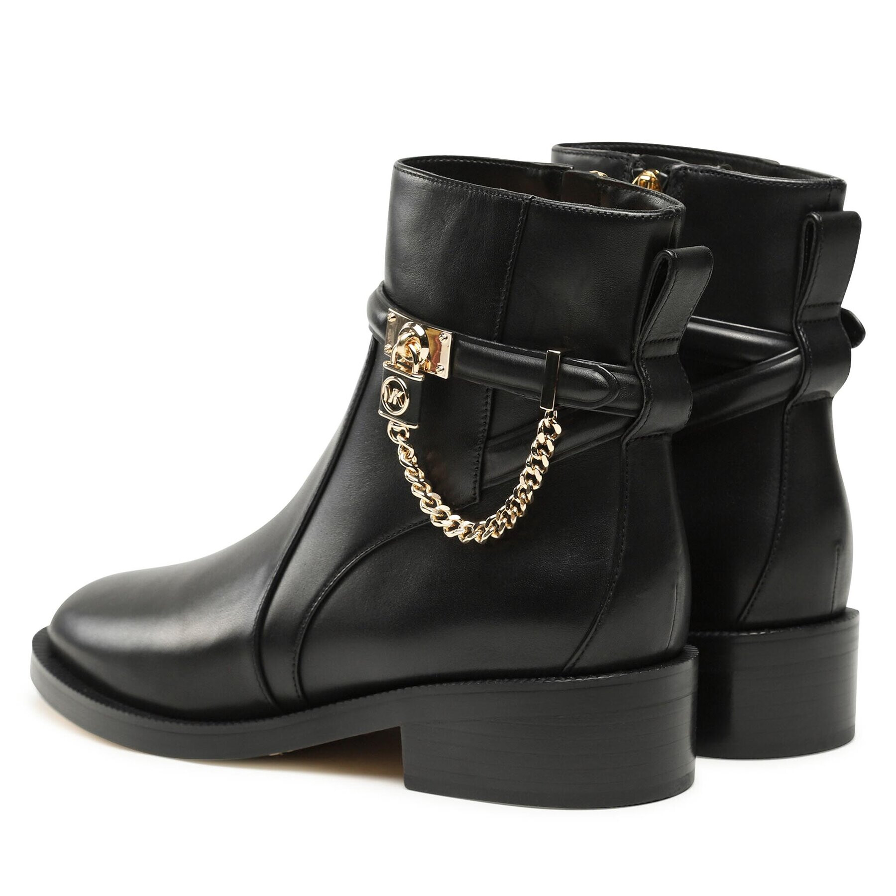 MICHAEL Michael Kors Боти Hamilton Flat Bootie 40F3HAME5L Черен - Pepit.bg