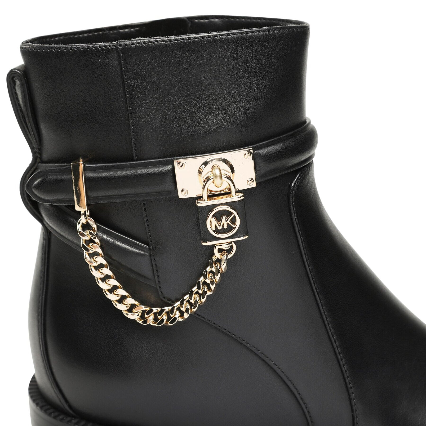MICHAEL Michael Kors Боти Hamilton Flat Bootie 40F3HAME5L Черен - Pepit.bg