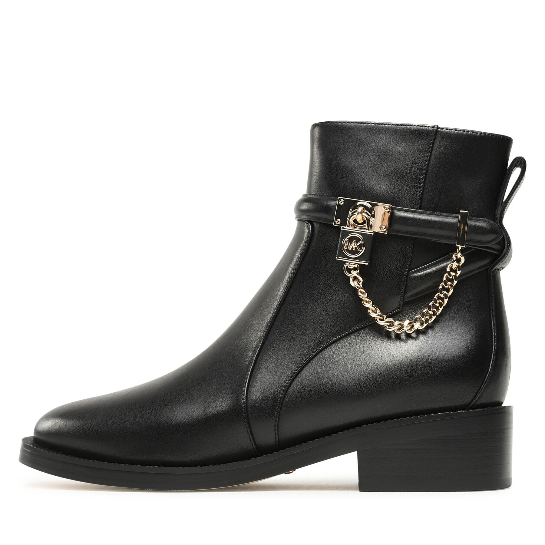 MICHAEL Michael Kors Боти Hamilton Flat Bootie 40F3HAME5L Черен - Pepit.bg