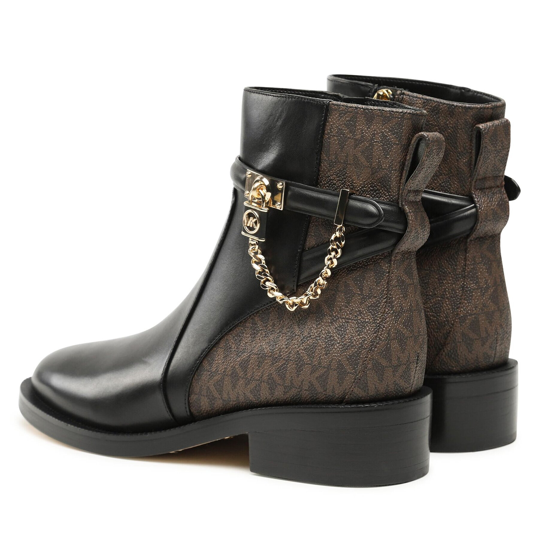 MICHAEL Michael Kors Боти Hamilton Flat Bootie 40F3HAME6L Черен - Pepit.bg