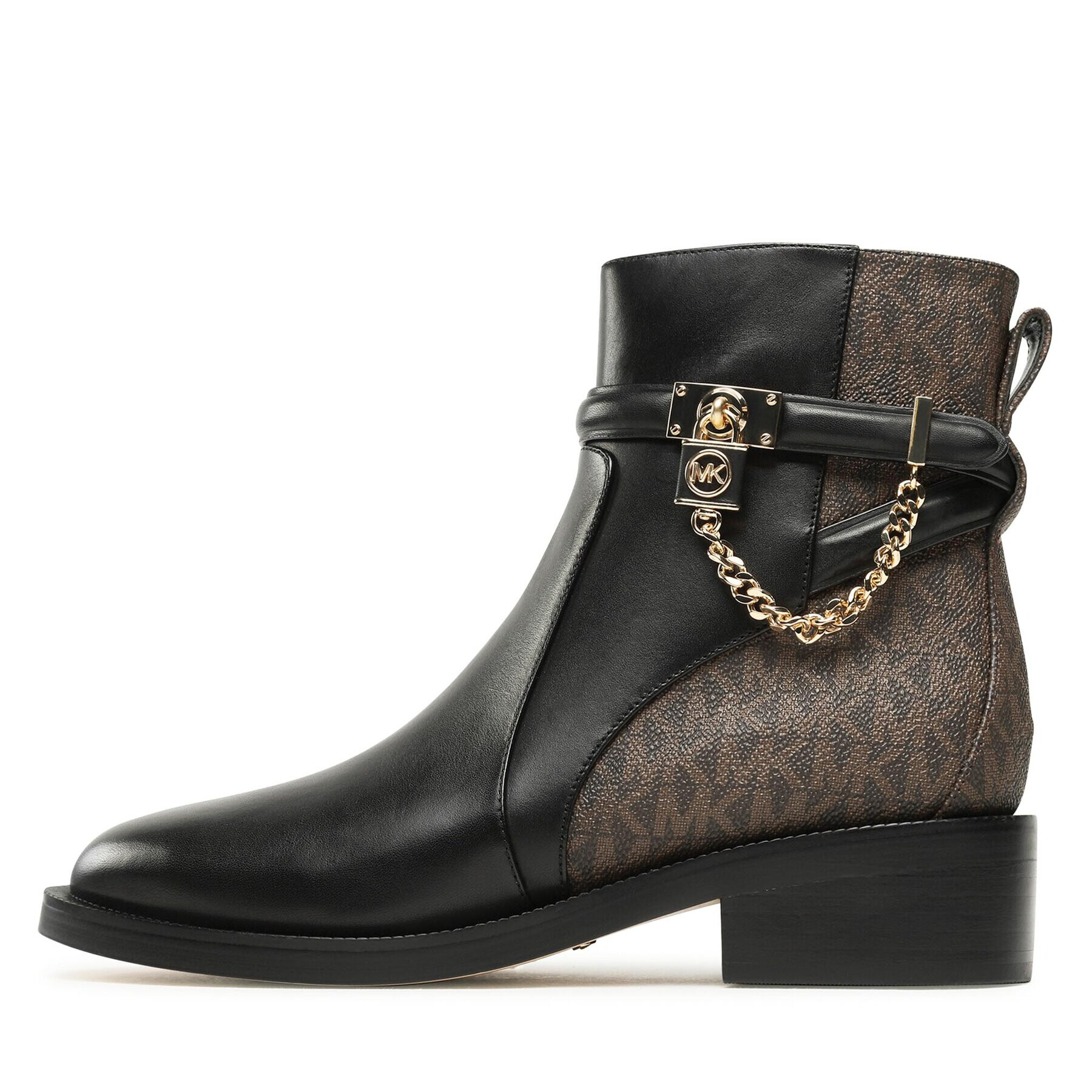MICHAEL Michael Kors Боти Hamilton Flat Bootie 40F3HAME6L Черен - Pepit.bg