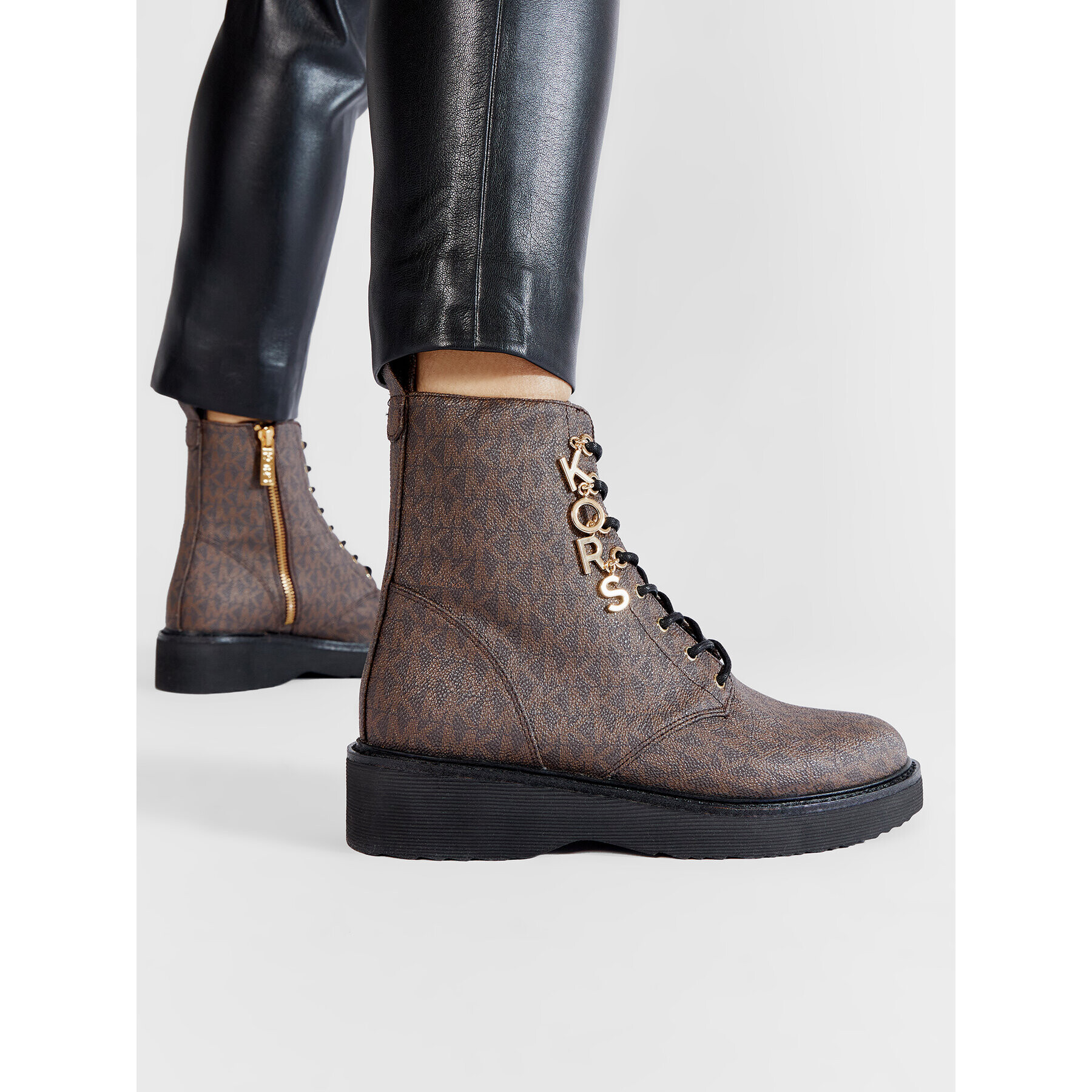 MICHAEL Michael Kors Боти Haskell Bootie 40R2HSFE5B Кафяв - Pepit.bg