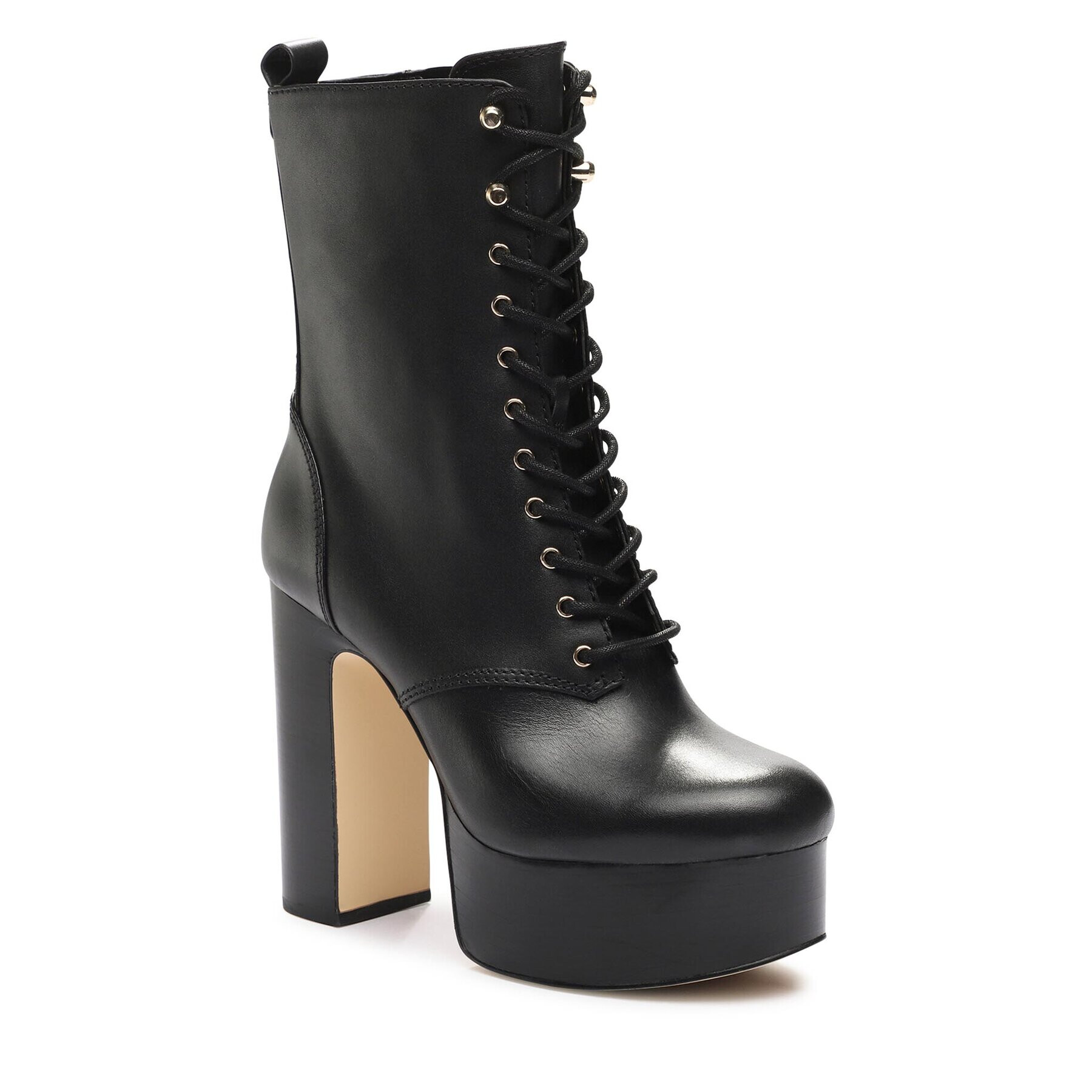 MICHAEL Michael Kors Боти Natasha Lace Up Bootie 40F3NAME6L Черен - Pepit.bg