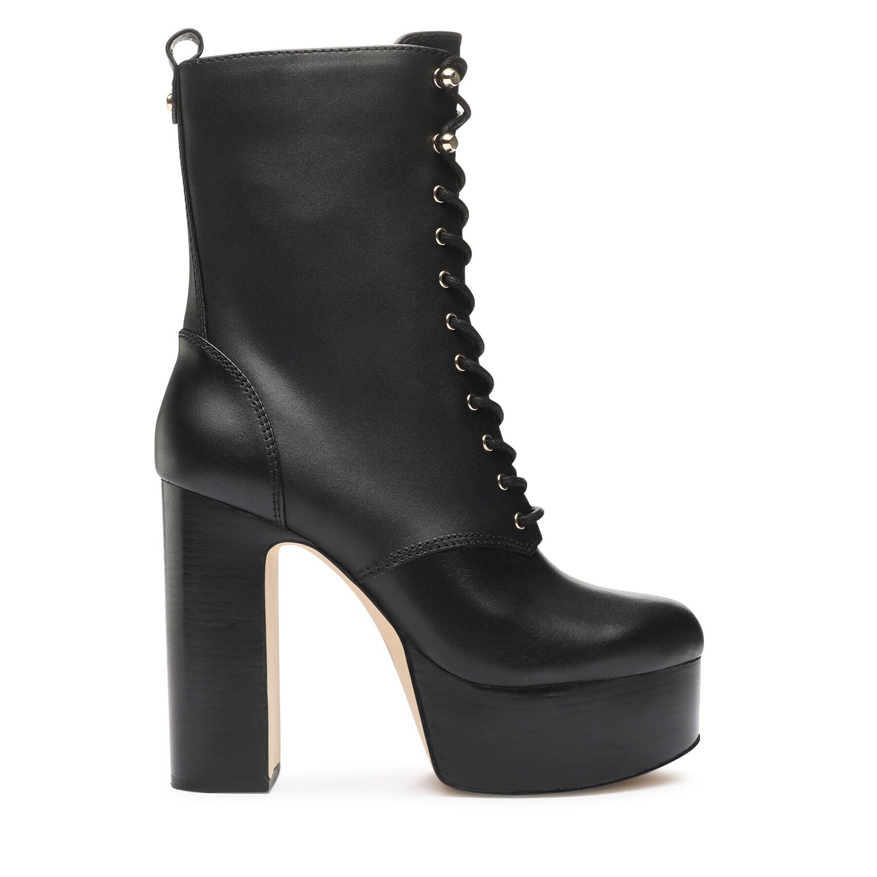 MICHAEL Michael Kors Боти Natasha Lace Up Bootie 40F3NAME6L Черен - Pepit.bg