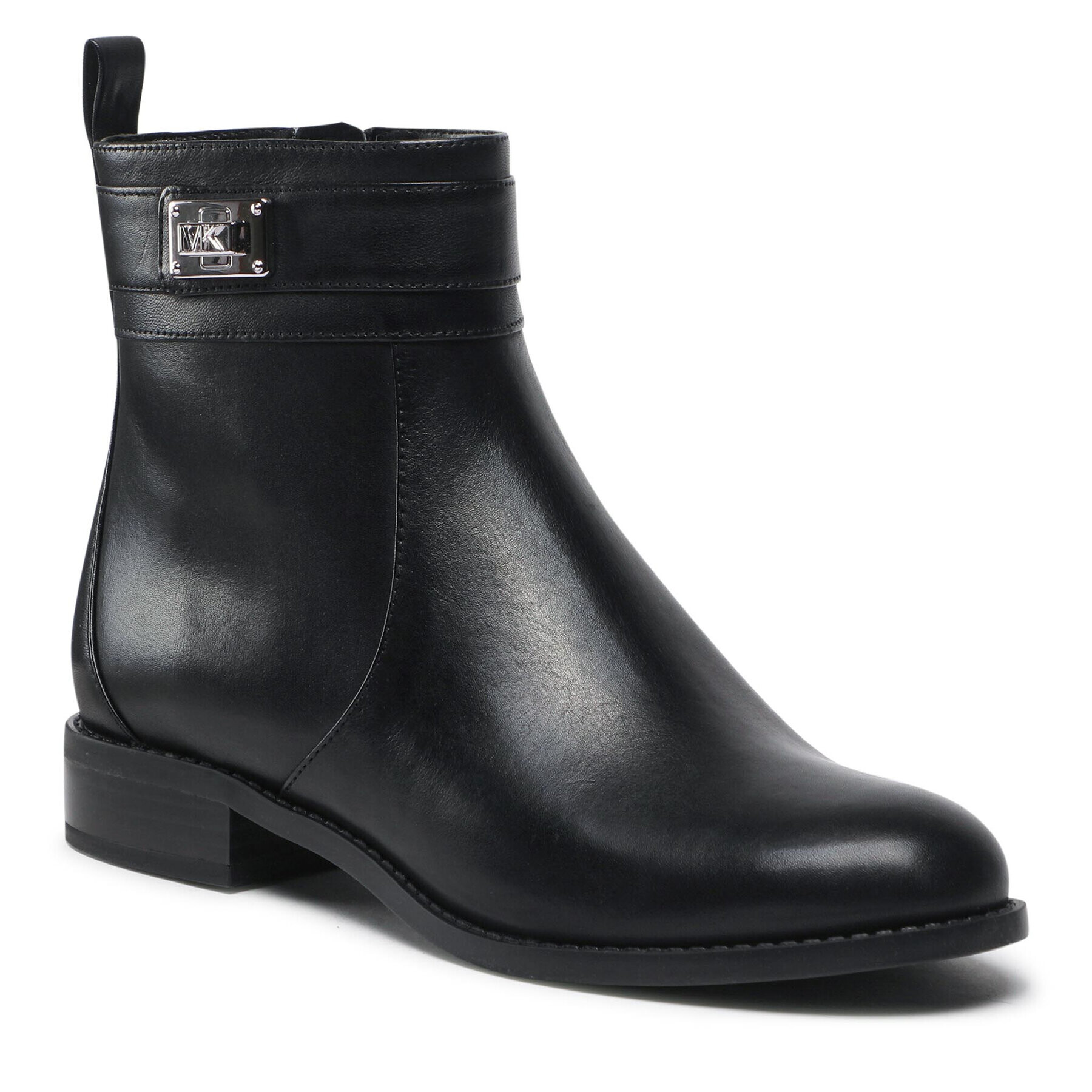 MICHAEL Michael Kors Боти Padma Strap Flat Bootie 40T2PDFE5L Черен - Pepit.bg