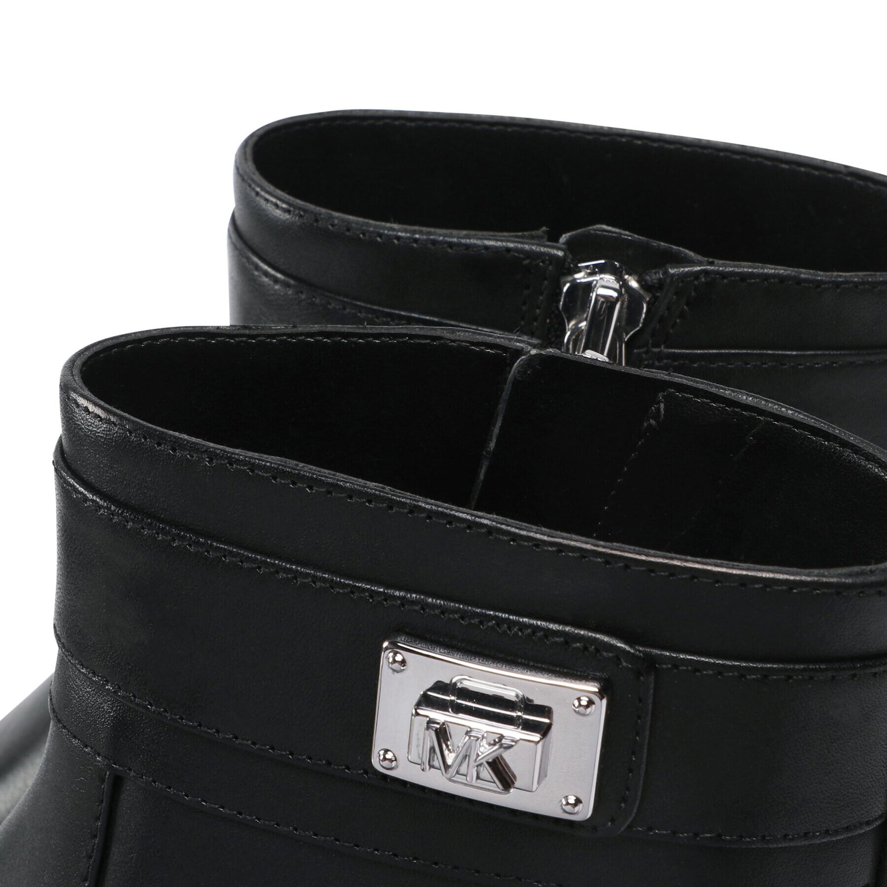 MICHAEL Michael Kors Боти Padma Strap Flat Bootie 40T2PDFE5L Черен - Pepit.bg