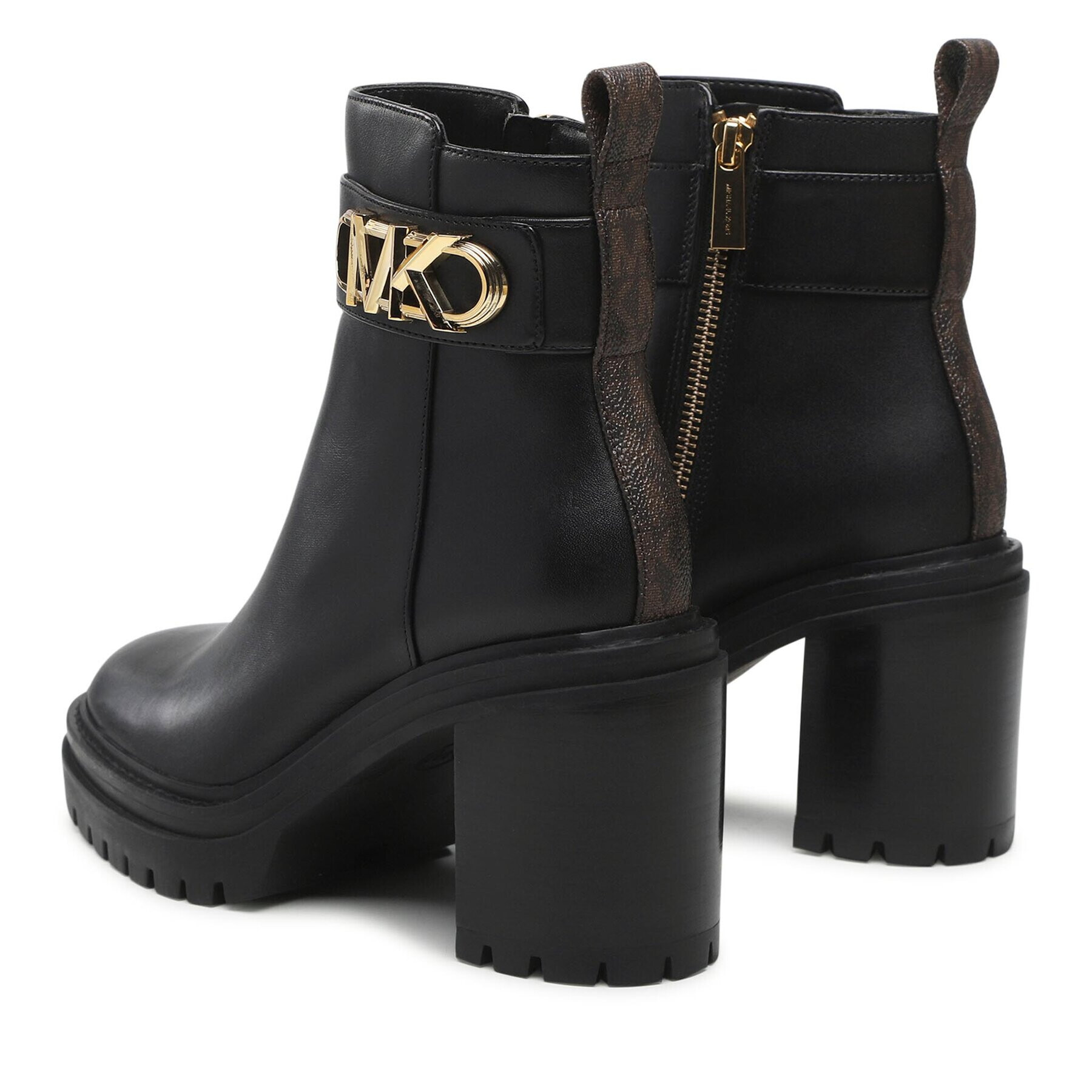 MICHAEL Michael Kors Боти Parker Lug Bootie 40F2PKME7L Черен - Pepit.bg