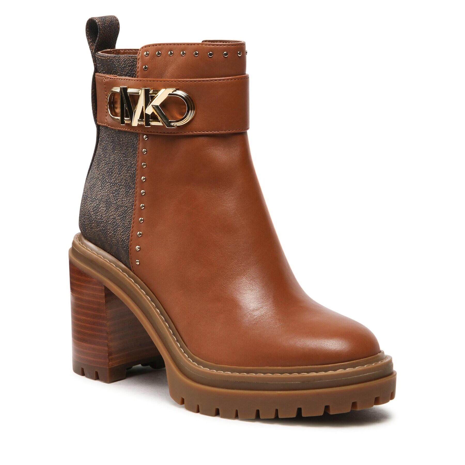 MICHAEL Michael Kors Боти Parker Lug Bootie 40F2PKME8L Кафяв - Pepit.bg