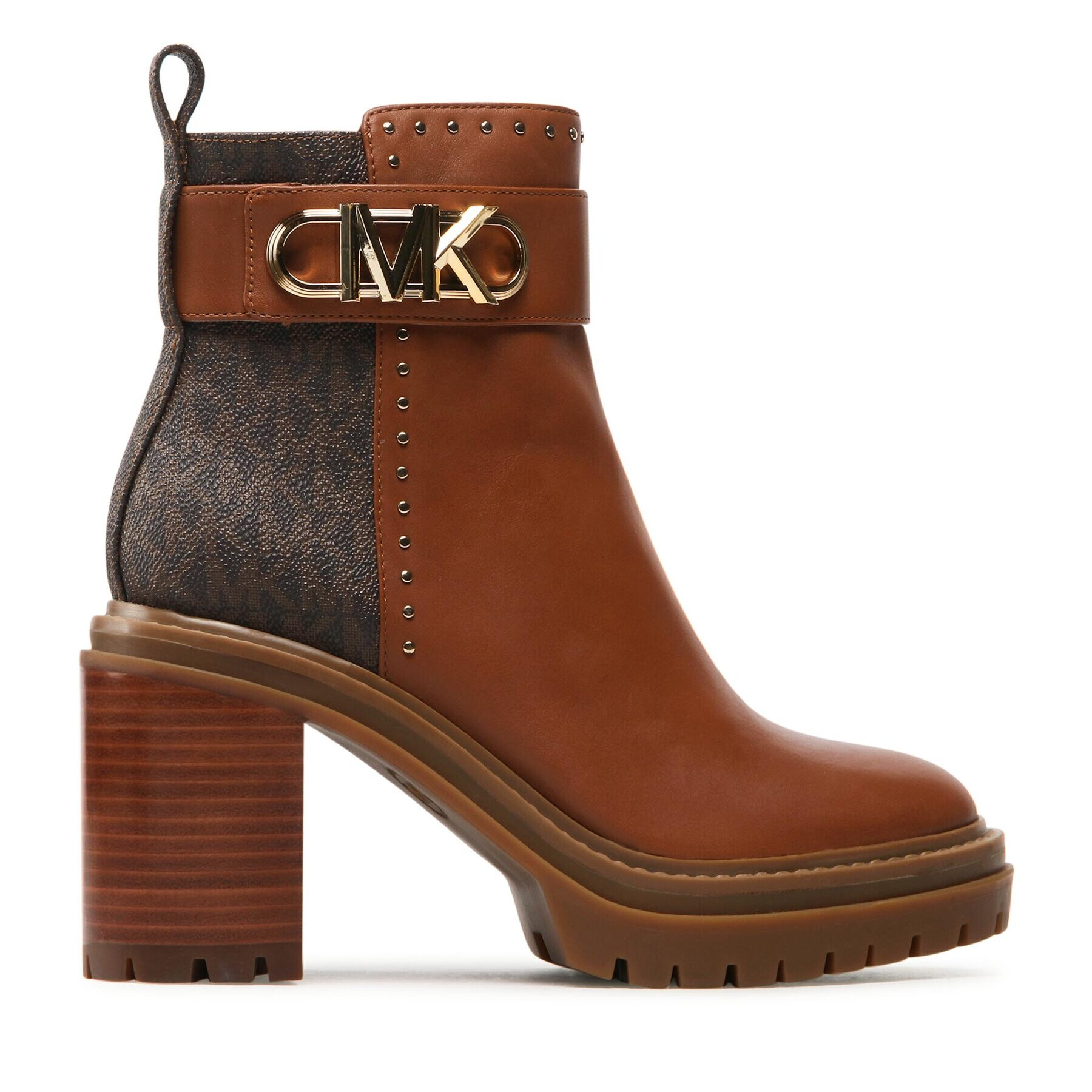 MICHAEL Michael Kors Боти Parker Lug Bootie 40F2PKME8L Кафяв - Pepit.bg