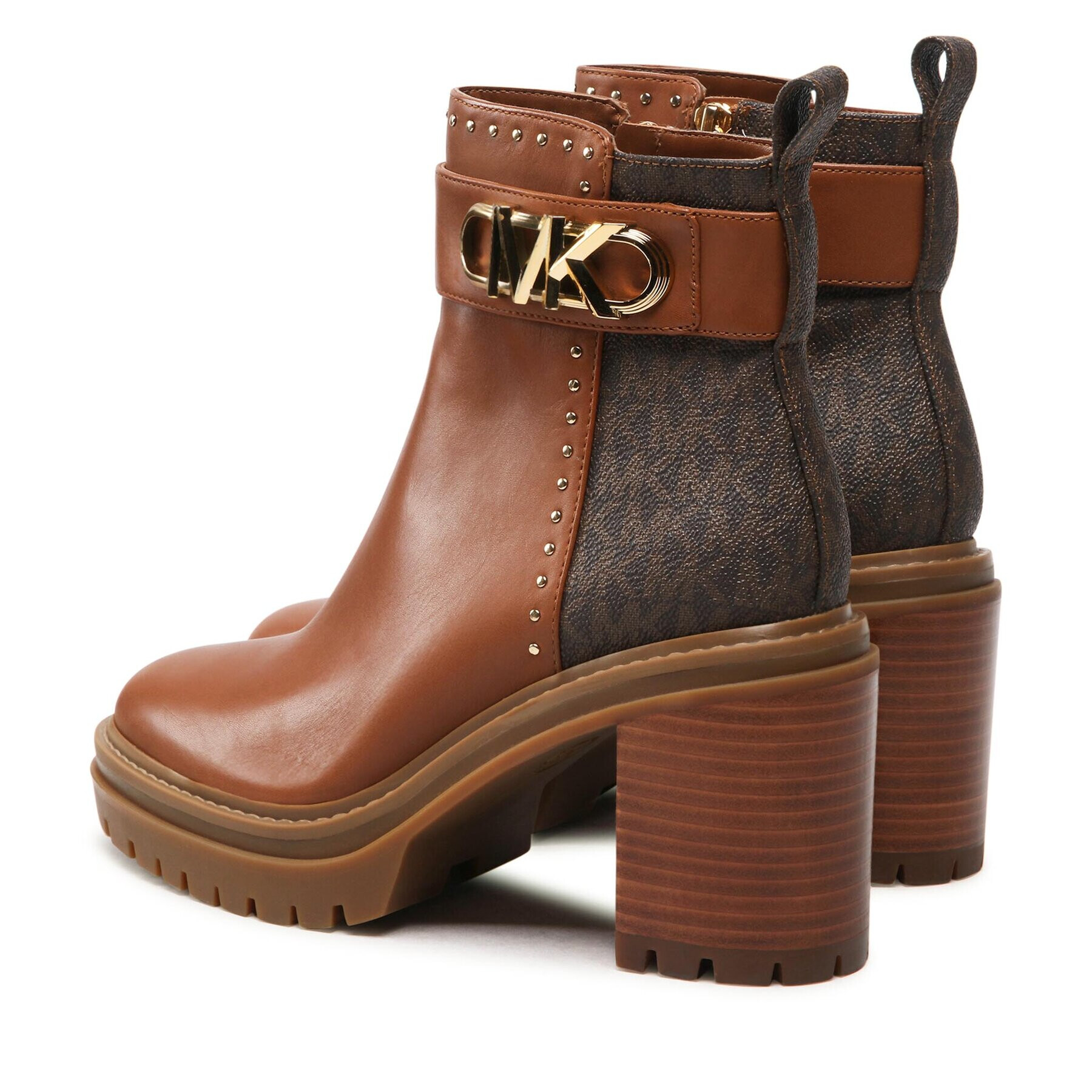MICHAEL Michael Kors Боти Parker Lug Bootie 40F2PKME8L Кафяв - Pepit.bg