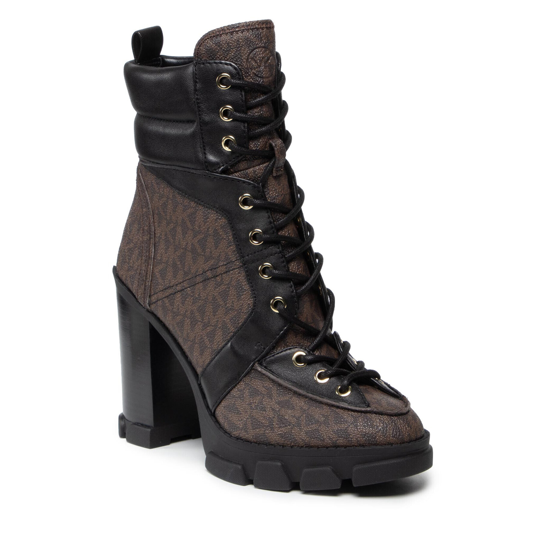 MICHAEL Michael Kors Боти Ridley Lace Up Bootie 40F1RIHE5B Кафяв - Pepit.bg