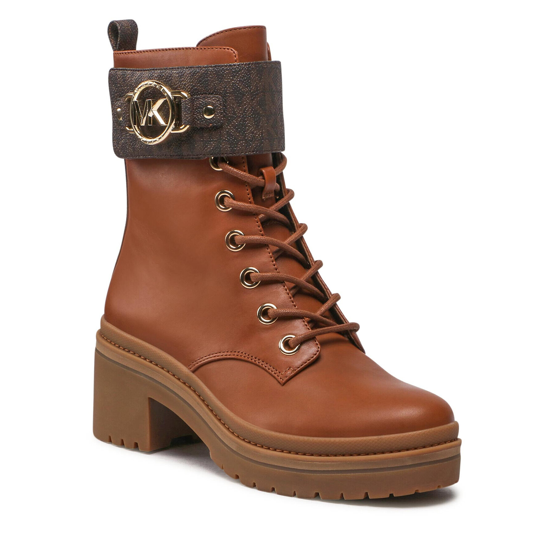 MICHAEL Michael Kors Боти Rory Lug Bootie 40F2ROME2L Кафяв - Pepit.bg