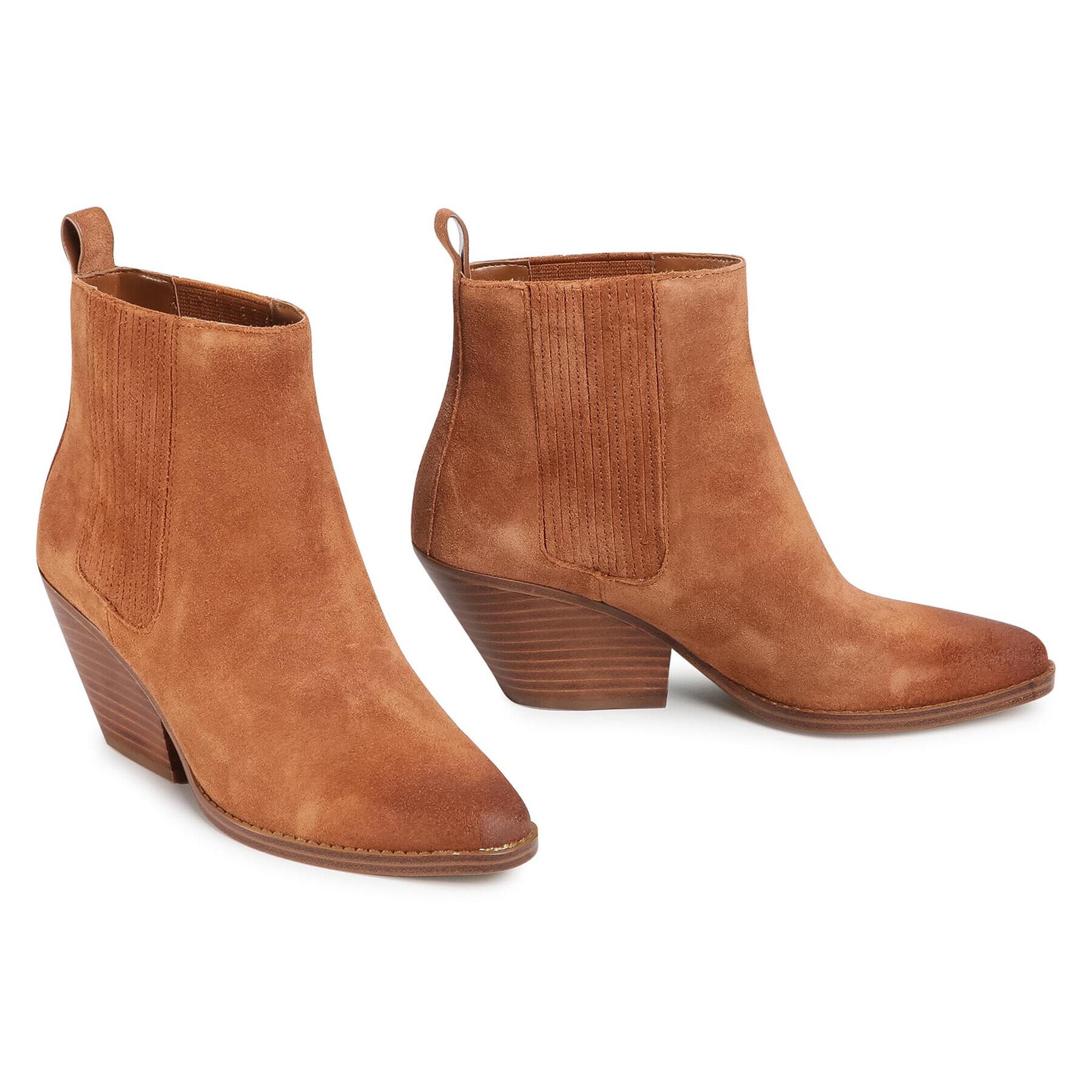 MICHAEL Michael Kors Боти Sinclair Bootie 40F0SCME5S Кафяв - Pepit.bg