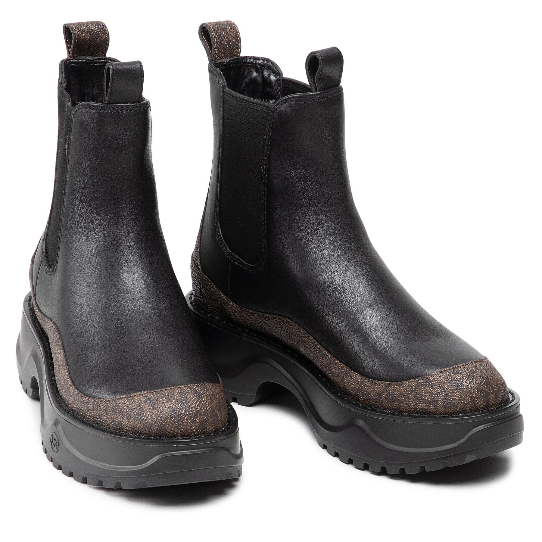 MICHAEL Michael Kors Боти тип челси Dupree Bootie 40F1DUFE6L Черен - Pepit.bg