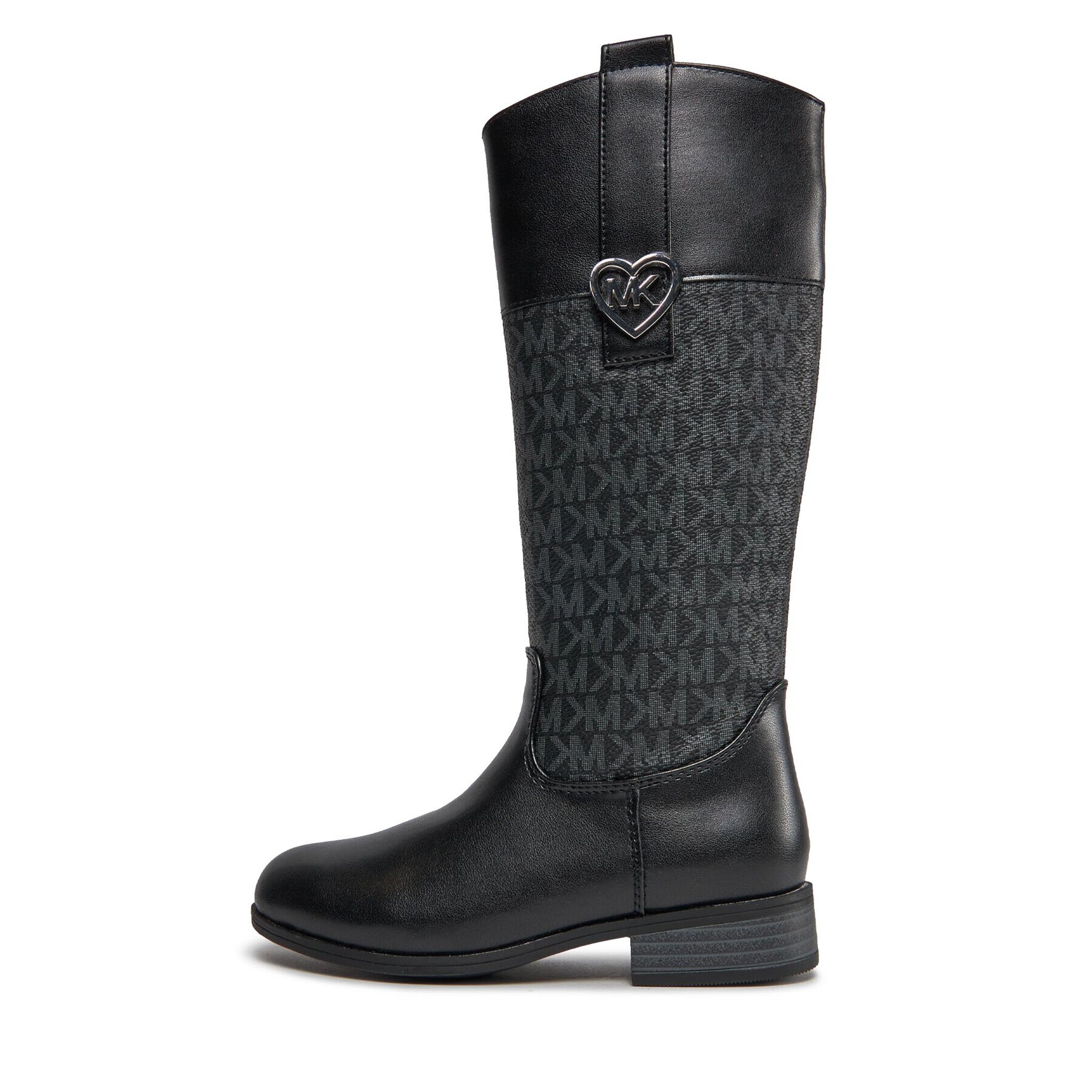MICHAEL Michael Kors Ботуши Finley Heart MK100786 Черен - Pepit.bg