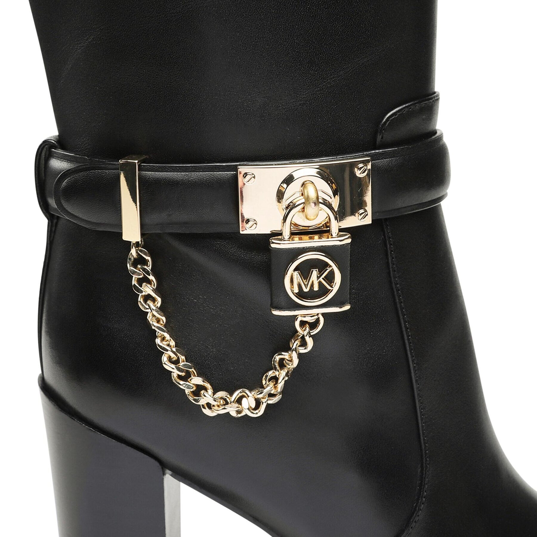 MICHAEL Michael Kors Ботуши Hamilton Heeled Boot 40F3HAHB5L Черен - Pepit.bg