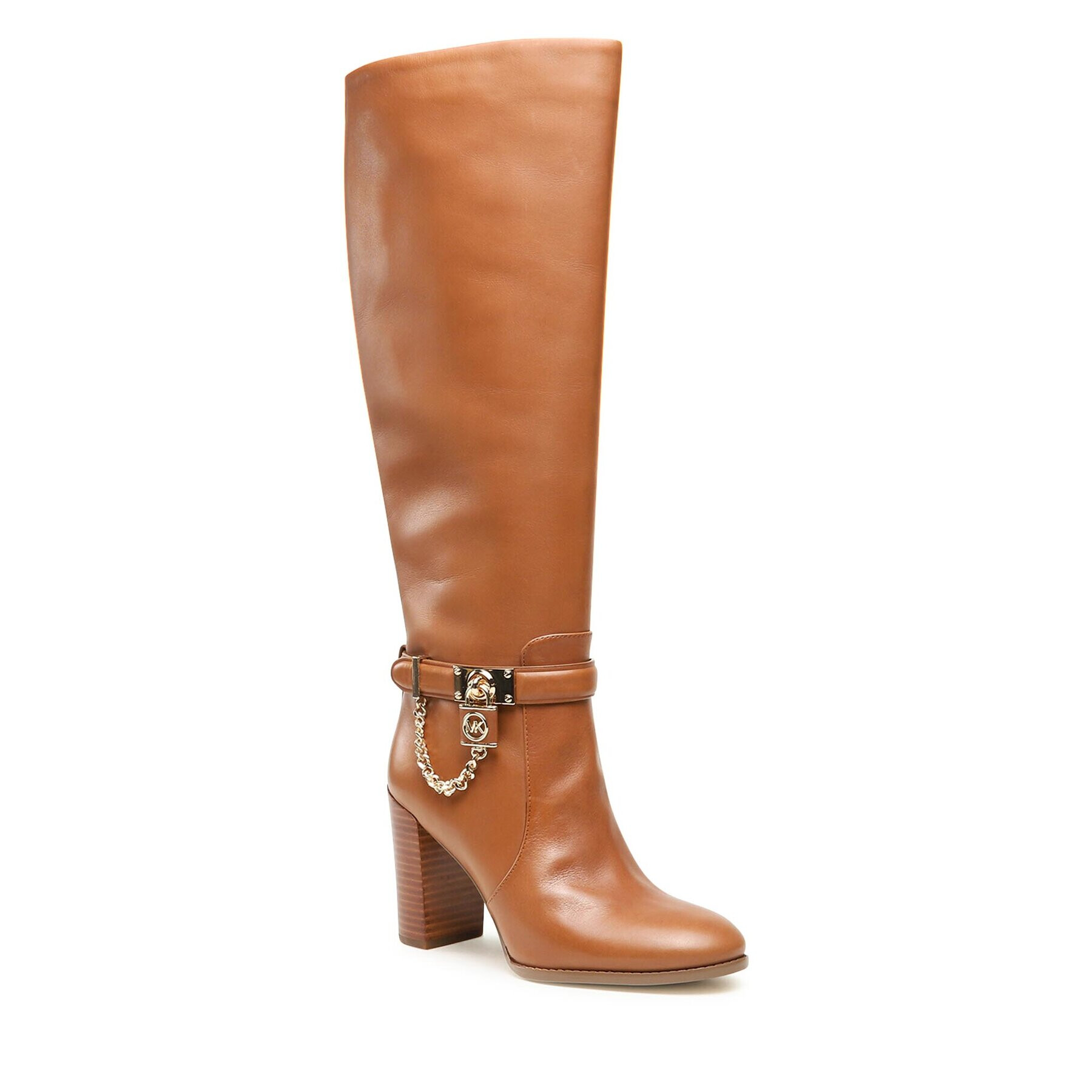 MICHAEL Michael Kors Ботуши Hamilton Heeled Boot 40F3HAHB5L Кафяв - Pepit.bg