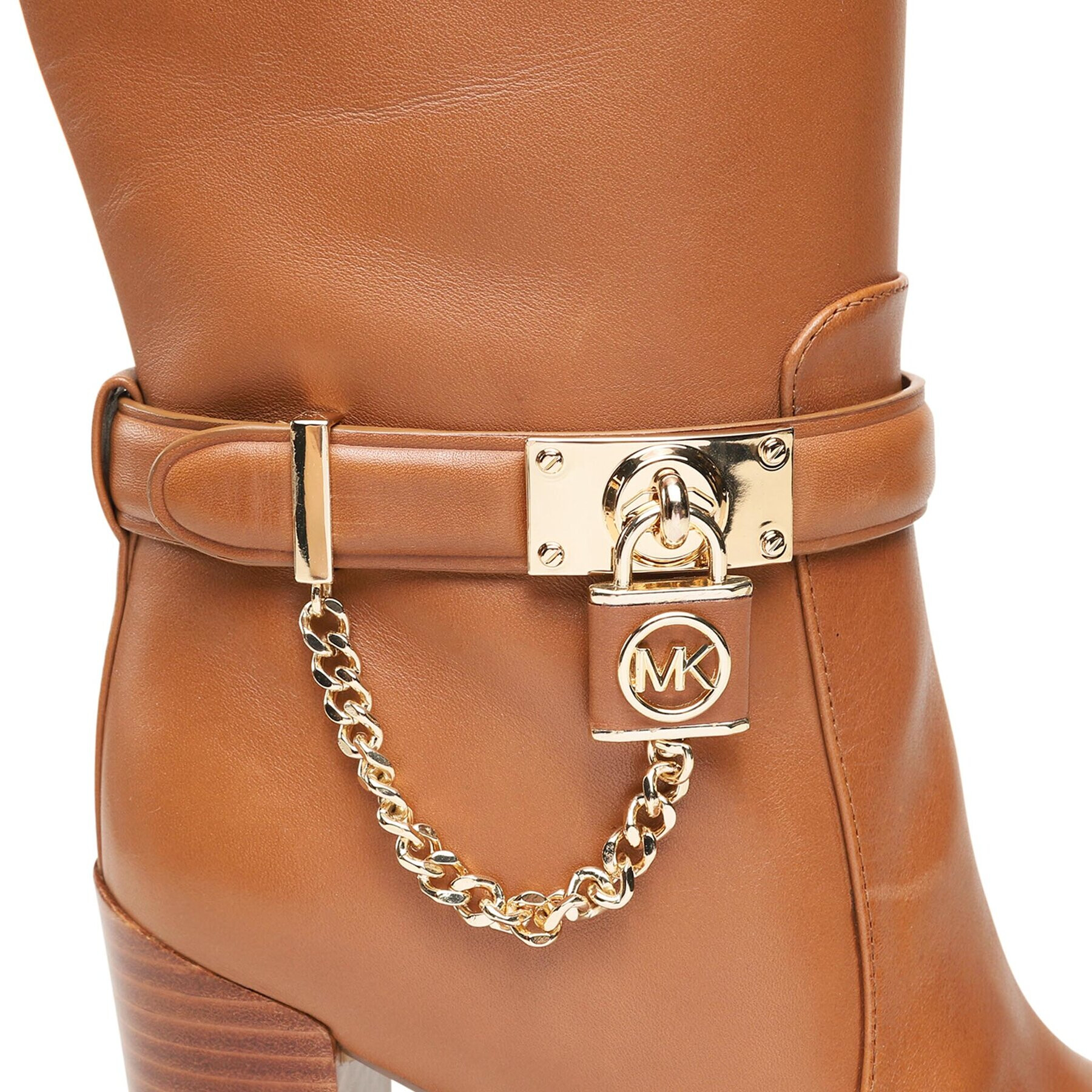 MICHAEL Michael Kors Ботуши Hamilton Heeled Boot 40F3HAHB5L Кафяв - Pepit.bg