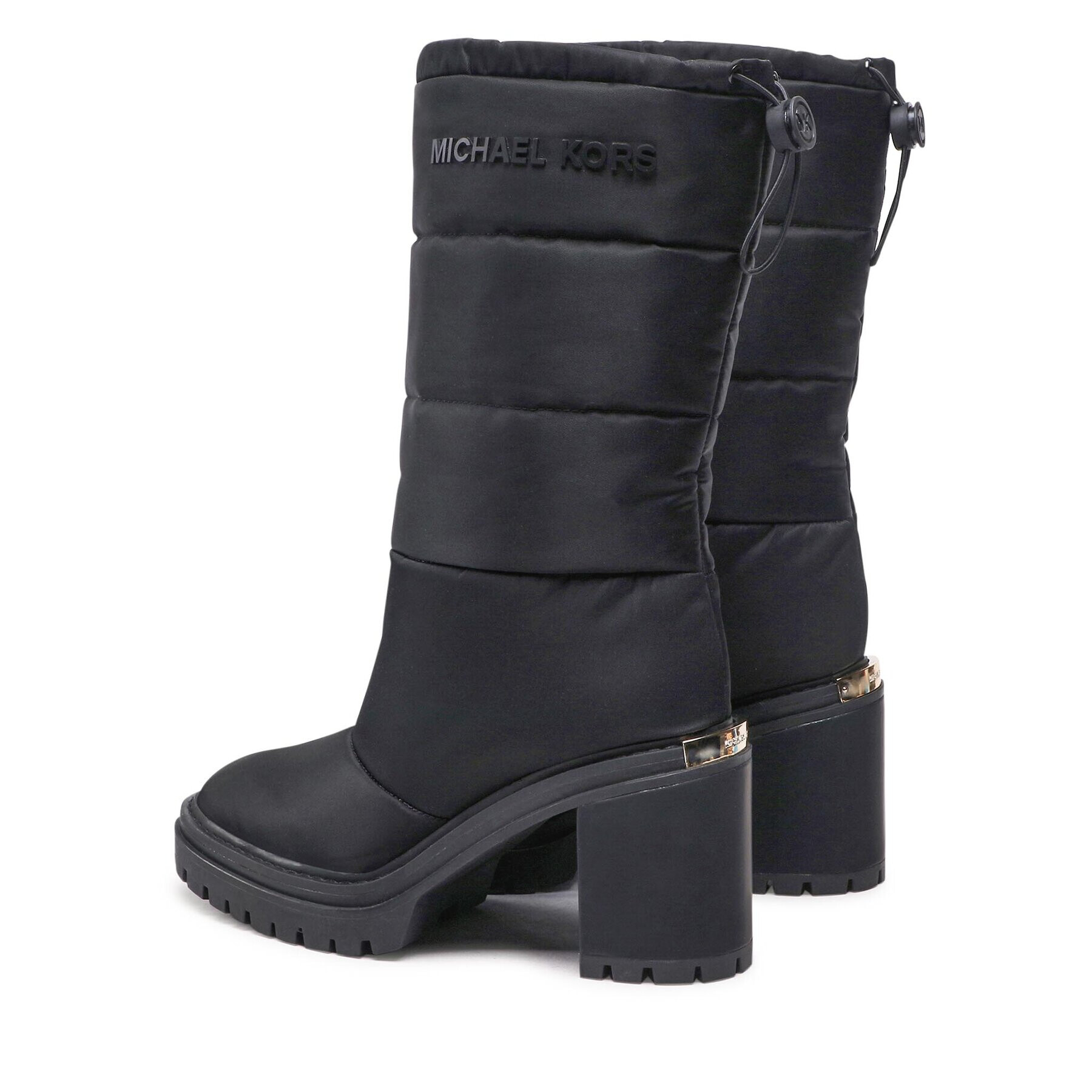 MICHAEL Michael Kors Ботуши Holt Quilted Boot 40F2HOMB5D Черен - Pepit.bg