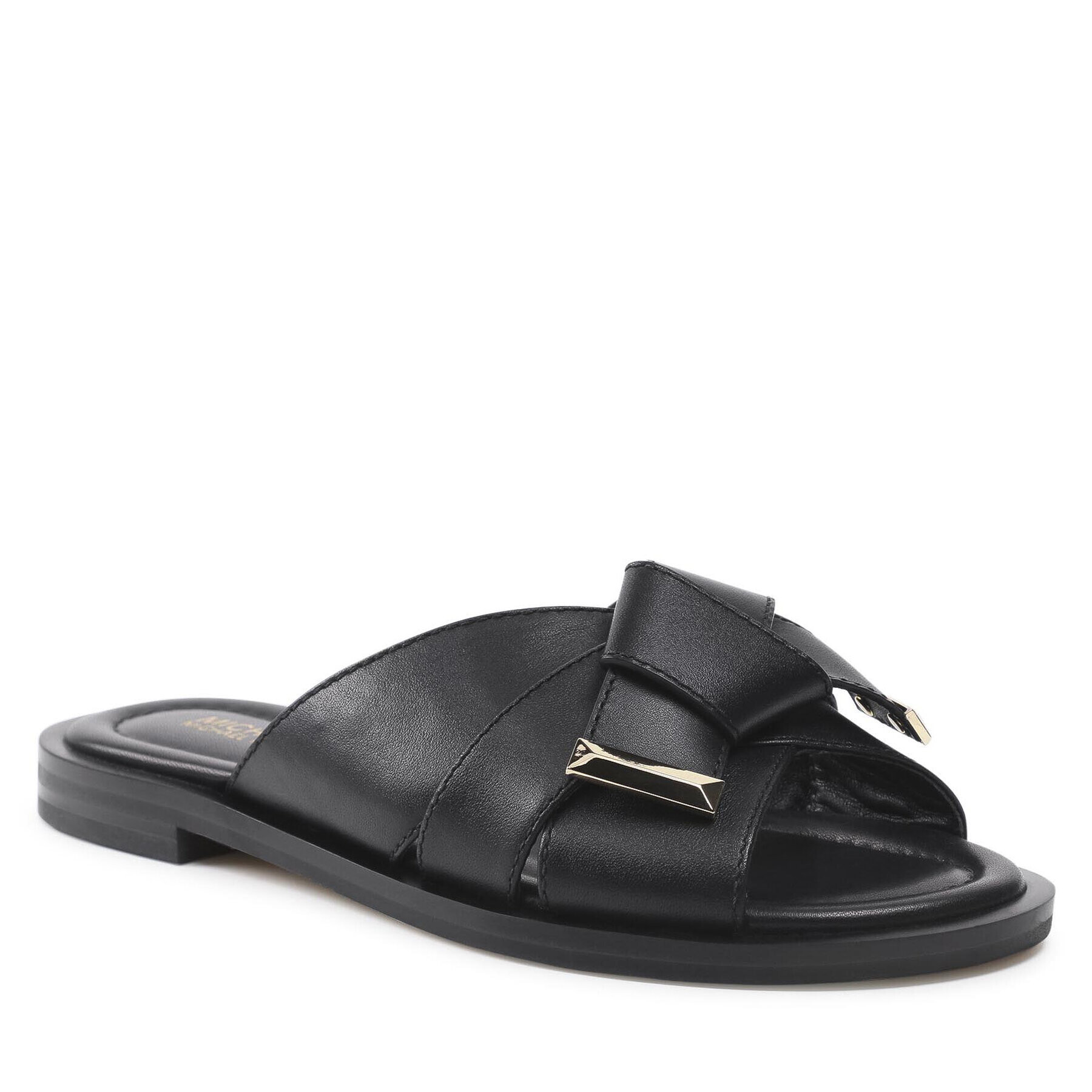 MICHAEL Michael Kors Чехли Addison Flat Sandal 40T1ADFA1L Черен - Pepit.bg