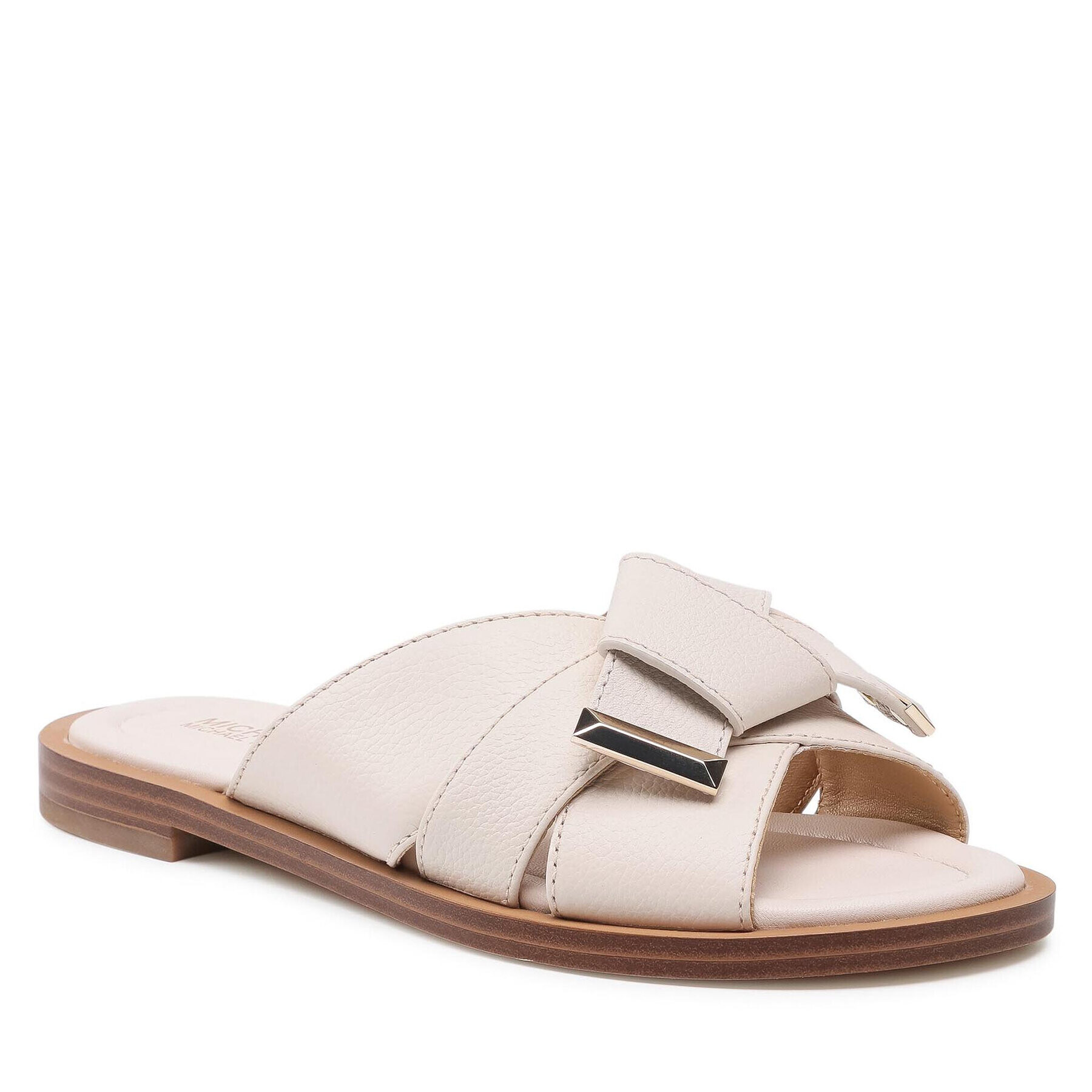 MICHAEL Michael Kors Чехли Addison Flat Sandal 40T1ADFA2L Бежов - Pepit.bg