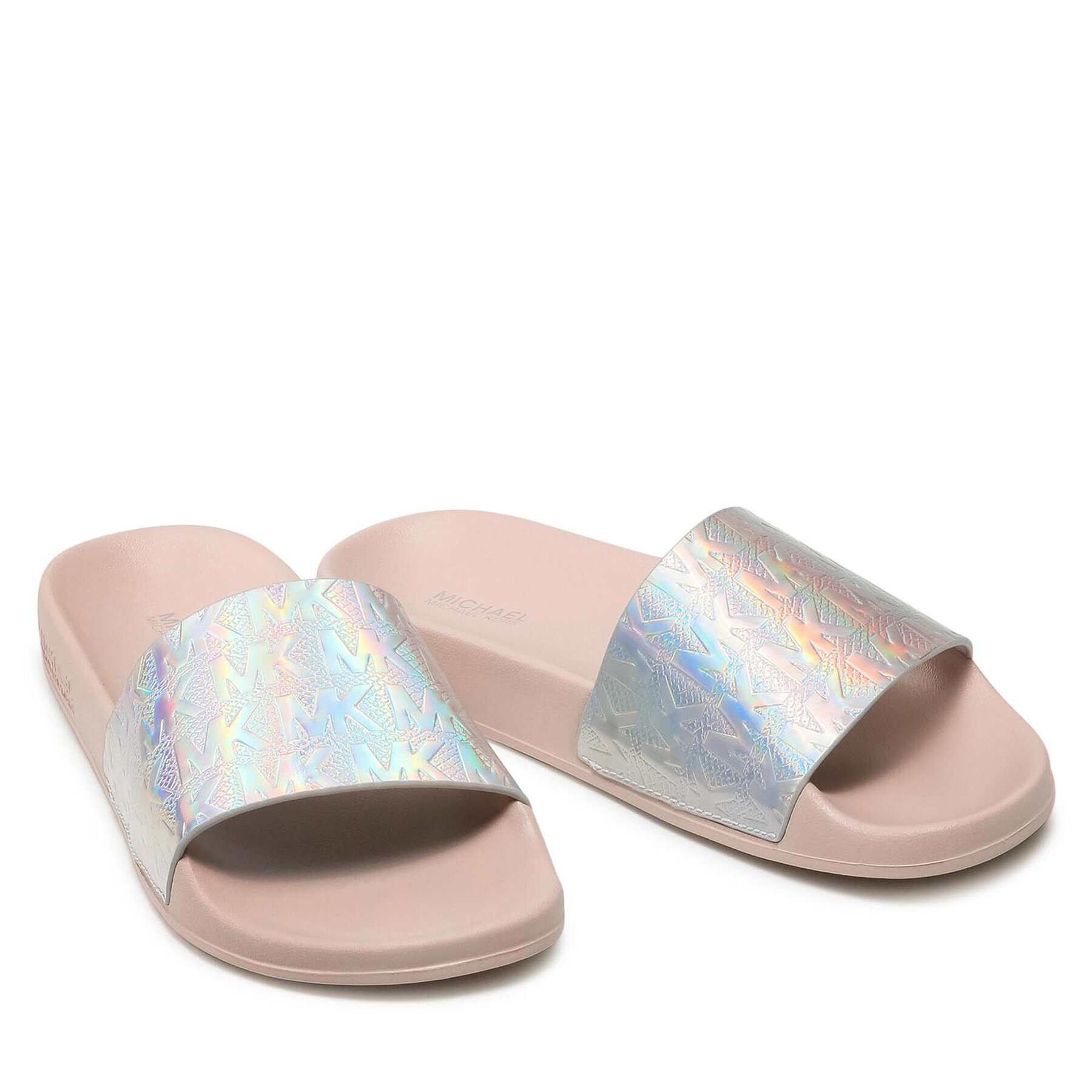 MICHAEL Michael Kors Чехли Gilmore Slide 40S1GMFA1M Сребрист - Pepit.bg