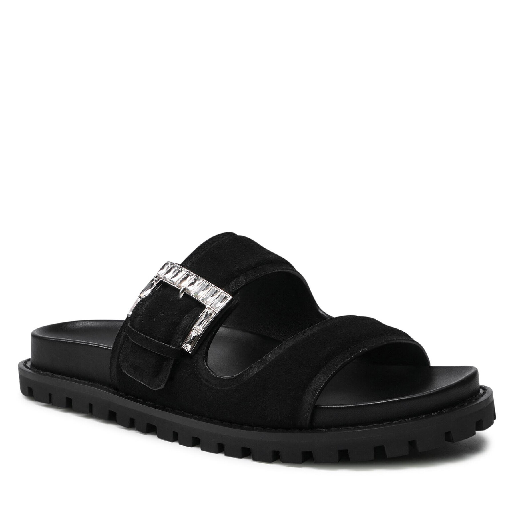 MICHAEL Michael Kors Чехли Giselle Slide 40R2GSFA1S Черен - Pepit.bg