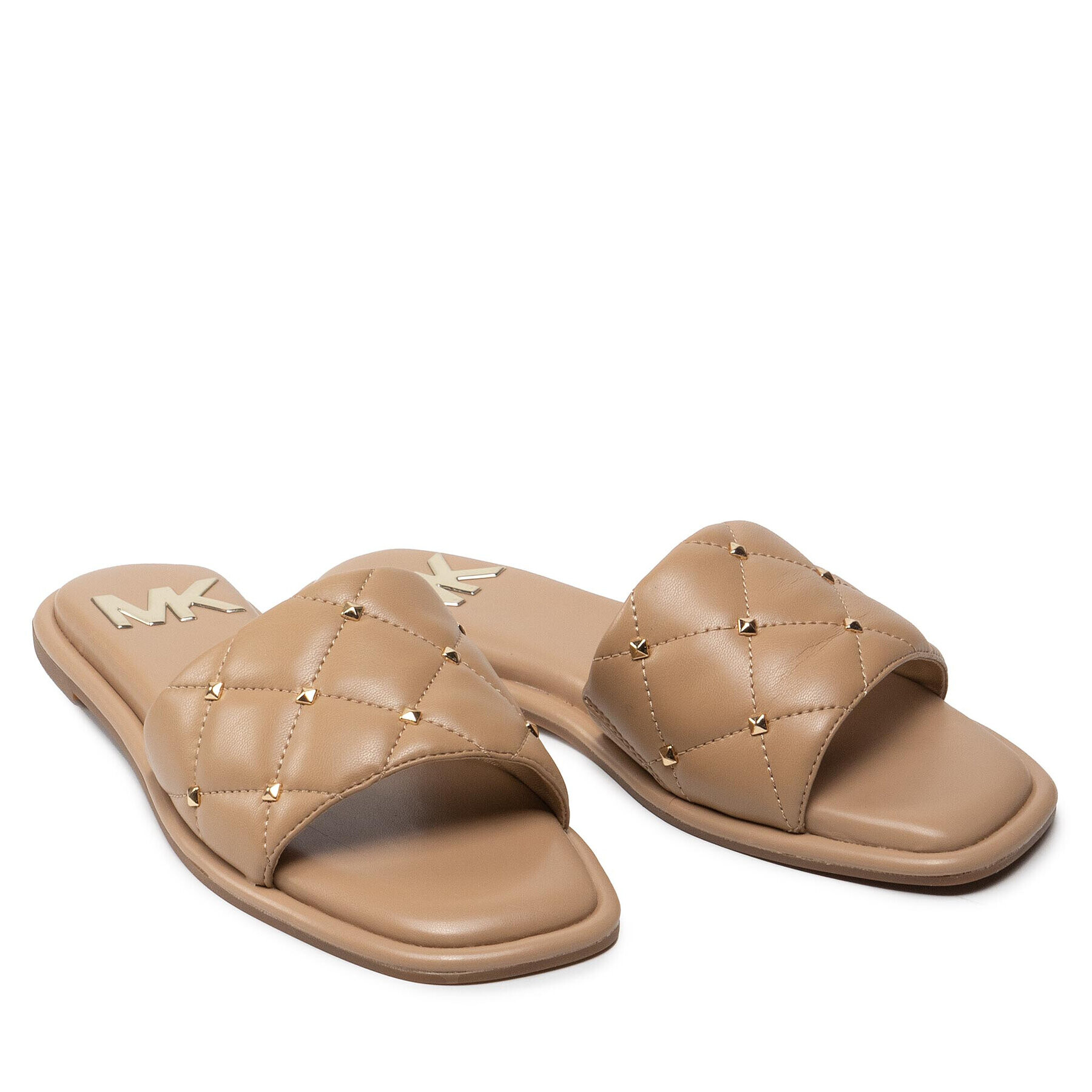 MICHAEL Michael Kors Чехли Hayworth Slide 40S2HAFP1L Бежов - Pepit.bg