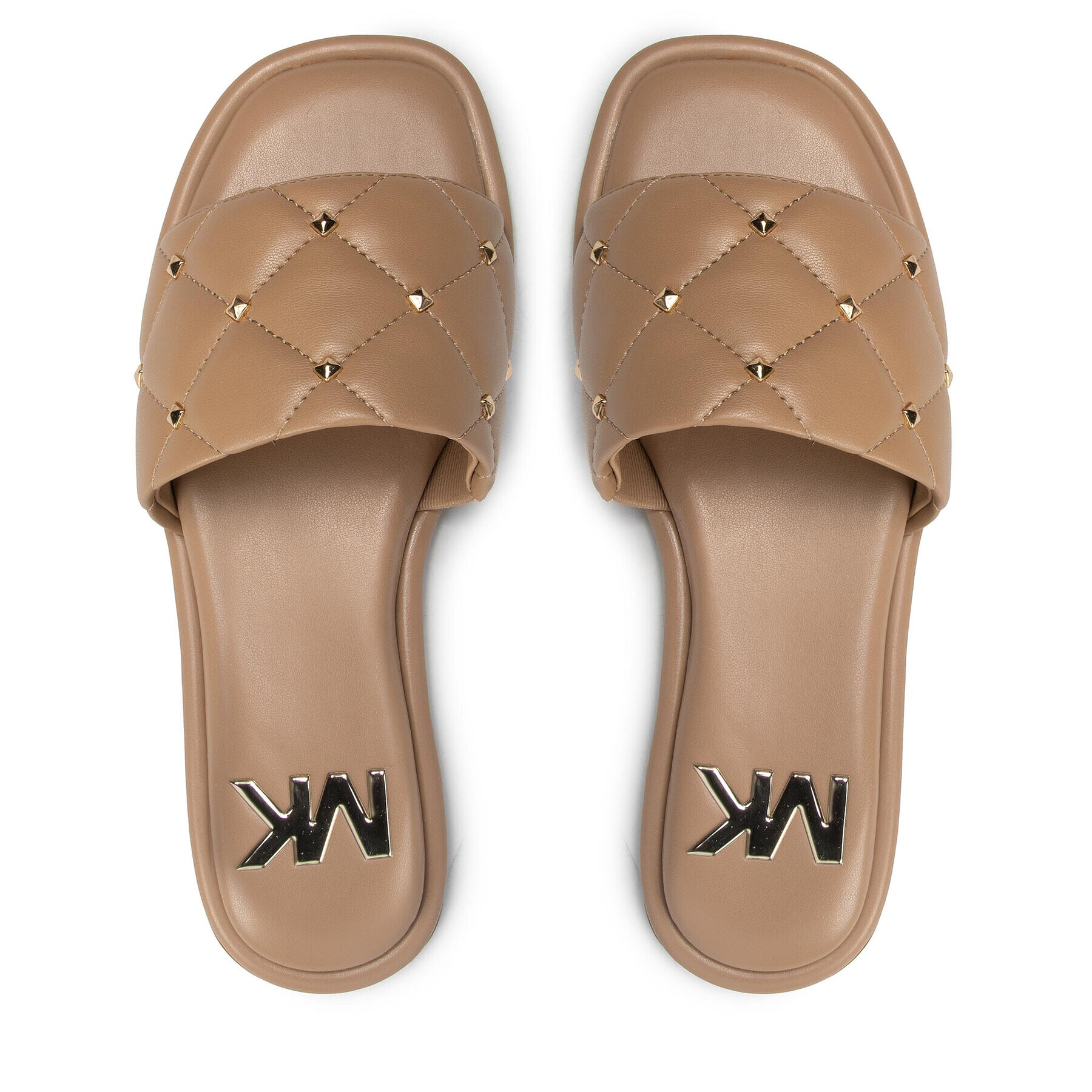 MICHAEL Michael Kors Чехли Hayworth Slide 40S2HAFP1L Бежов - Pepit.bg