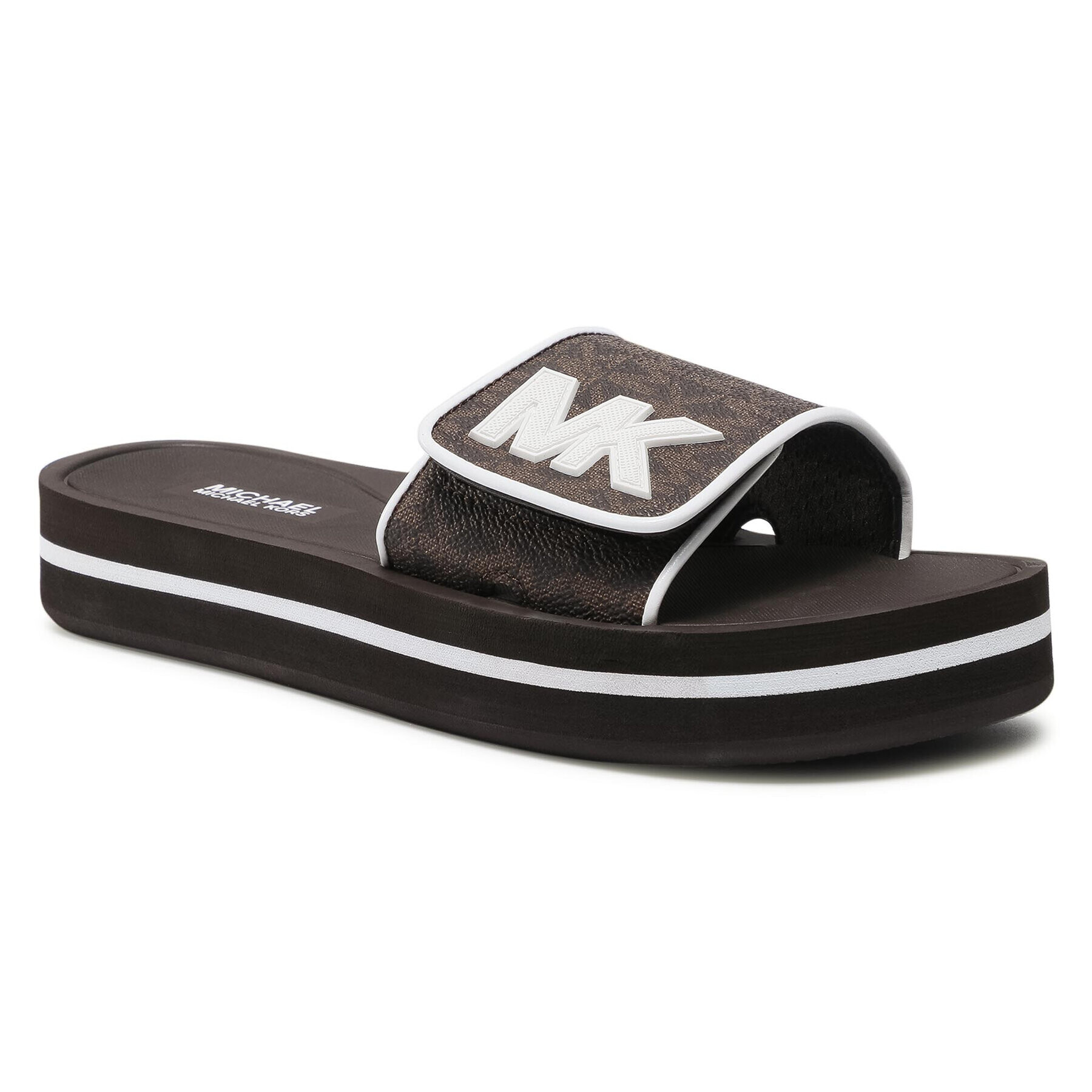 MICHAEL Michael Kors Чехли Mk Platform Slide 40S1MKFA2B Кафяв - Pepit.bg