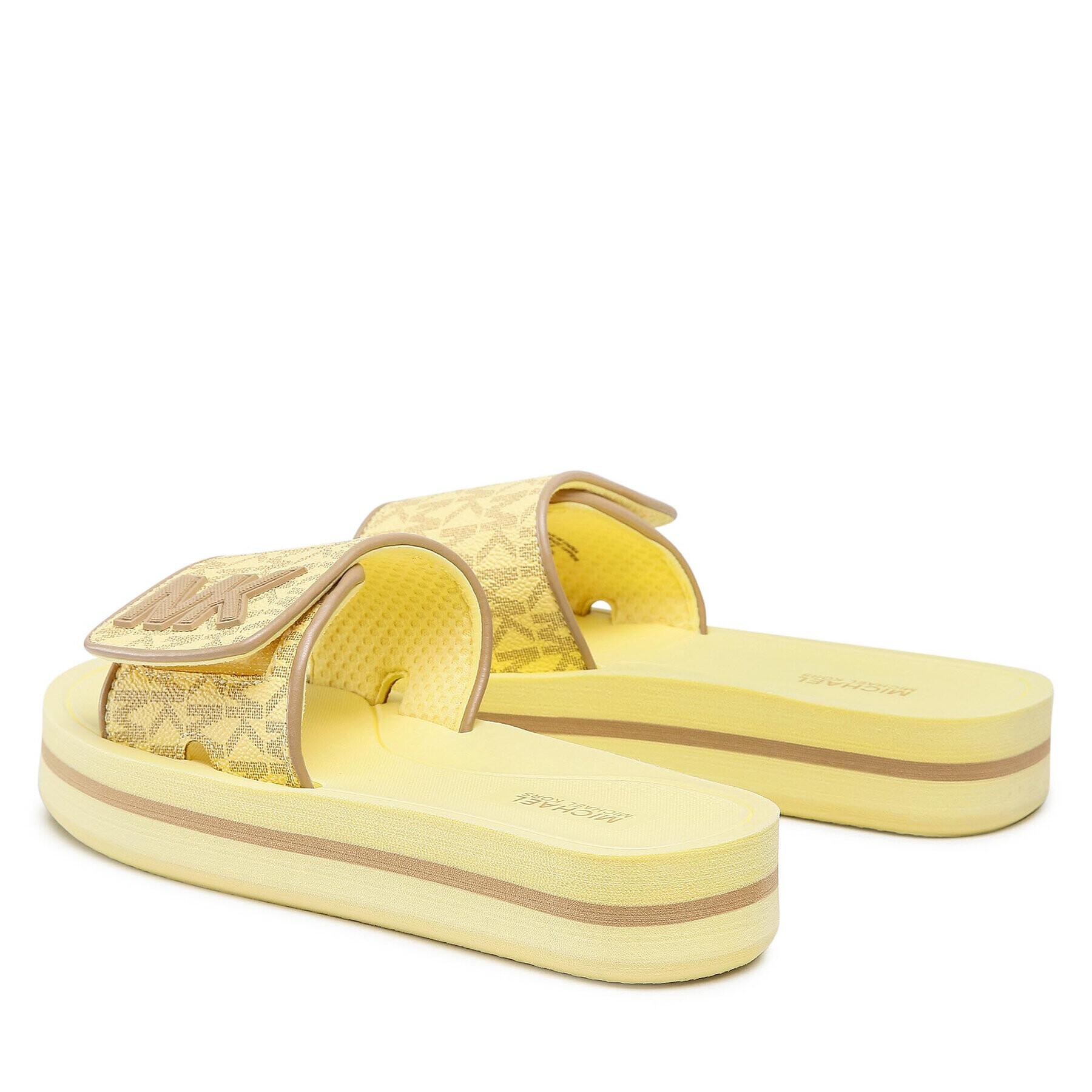 MICHAEL Michael Kors Чехли Mk Platform Slide 40S1MKFA2B Жълт - Pepit.bg