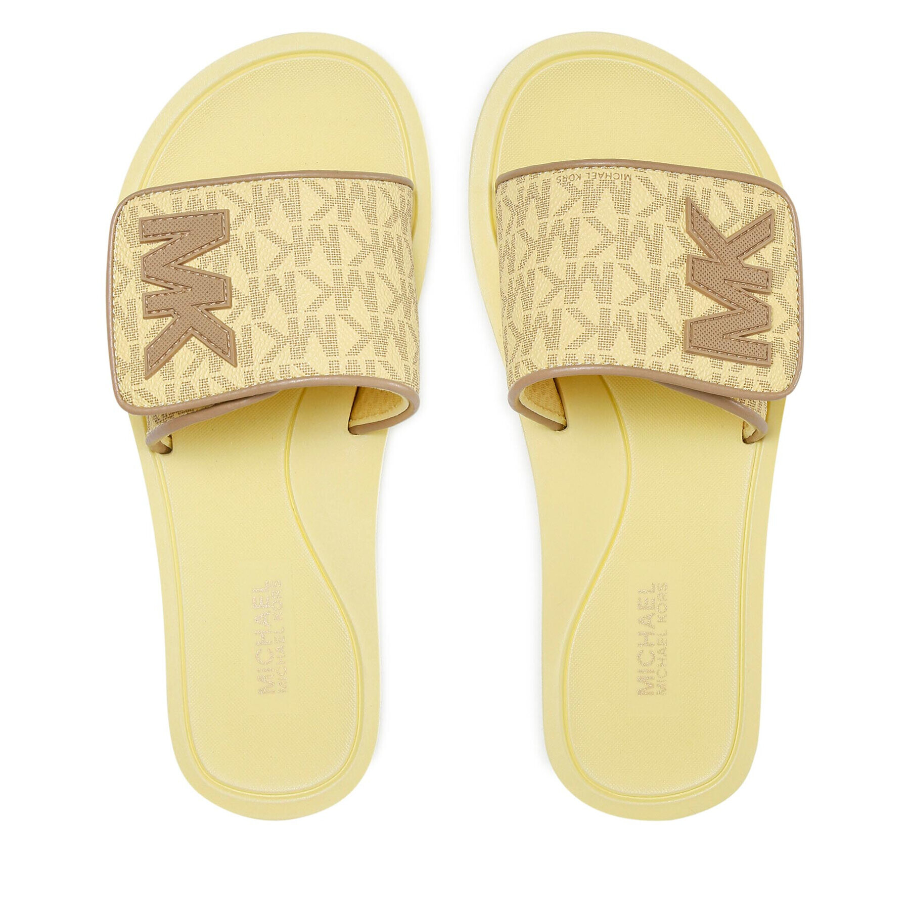 MICHAEL Michael Kors Чехли Mk Platform Slide 40S1MKFA2B Жълт - Pepit.bg