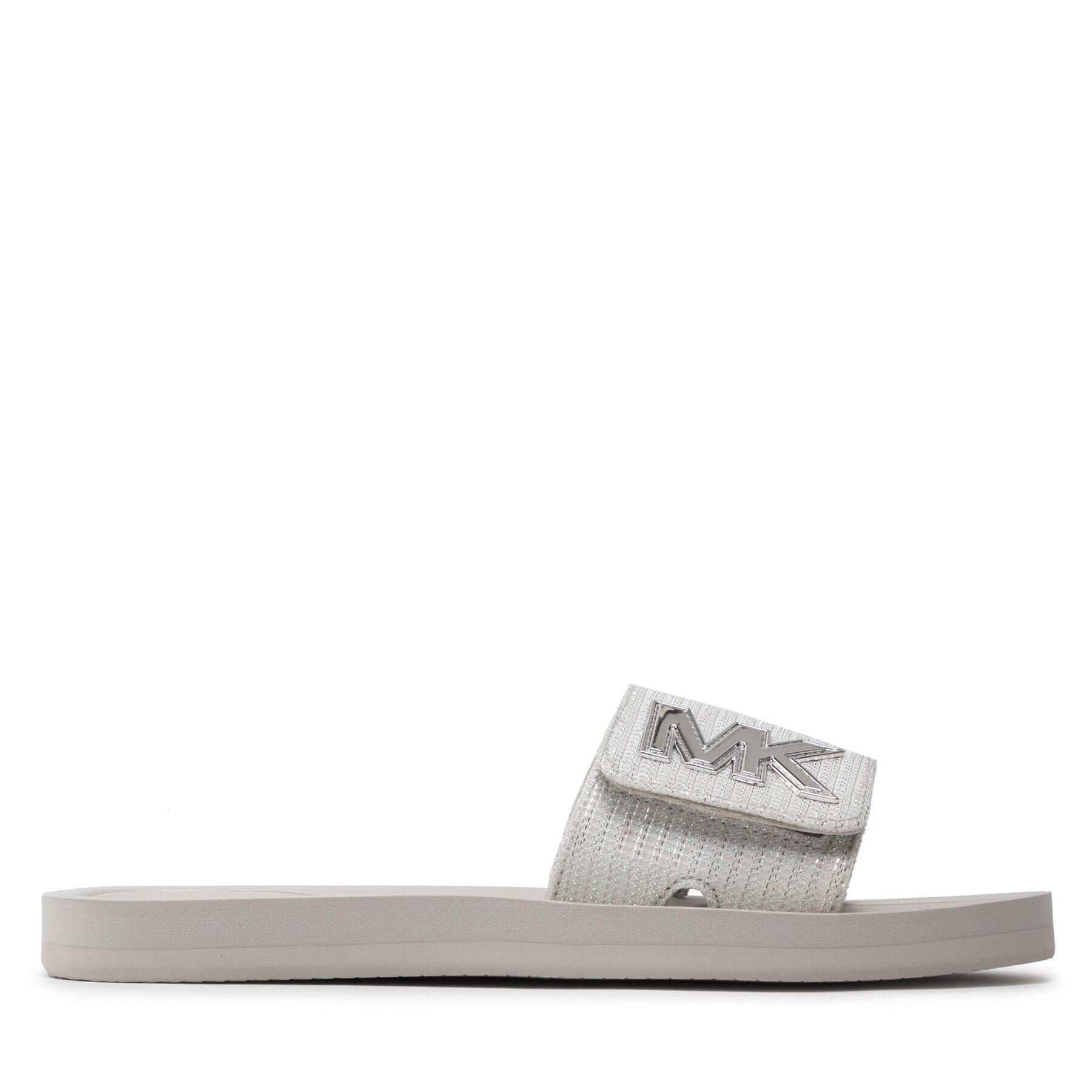 MICHAEL Michael Kors Чехли Mk Slide 40T8MKFA3D Сребрист - Pepit.bg