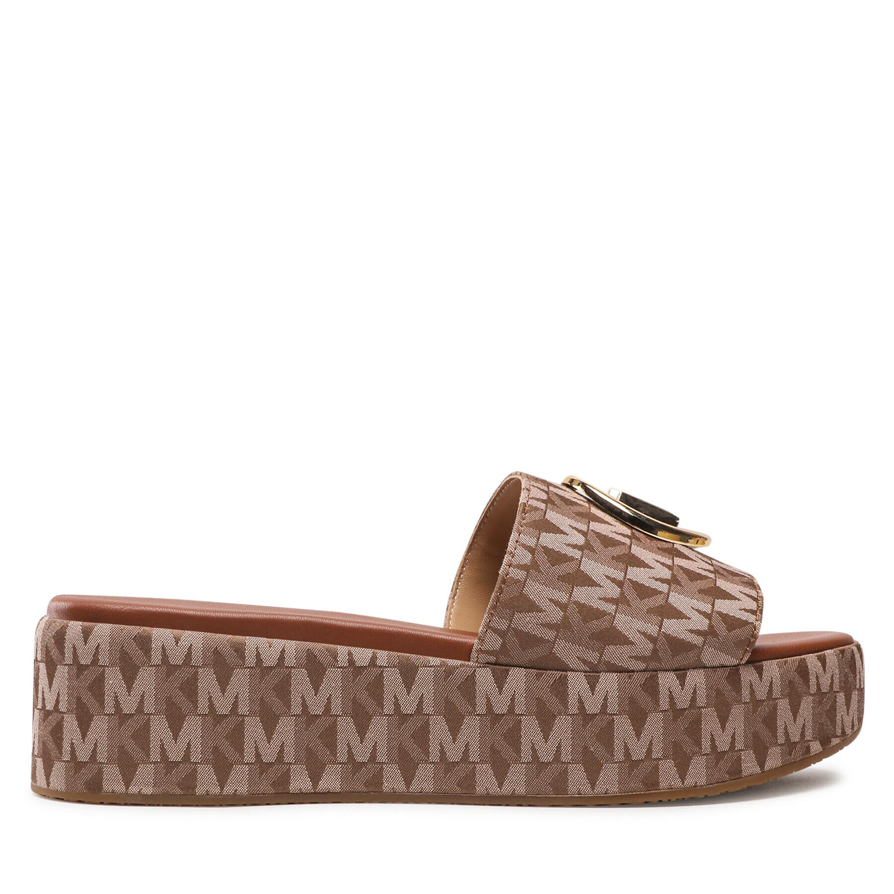 MICHAEL Michael Kors Чехли Sadler Wedge 40S2SDFS1Y Кафяв - Pepit.bg