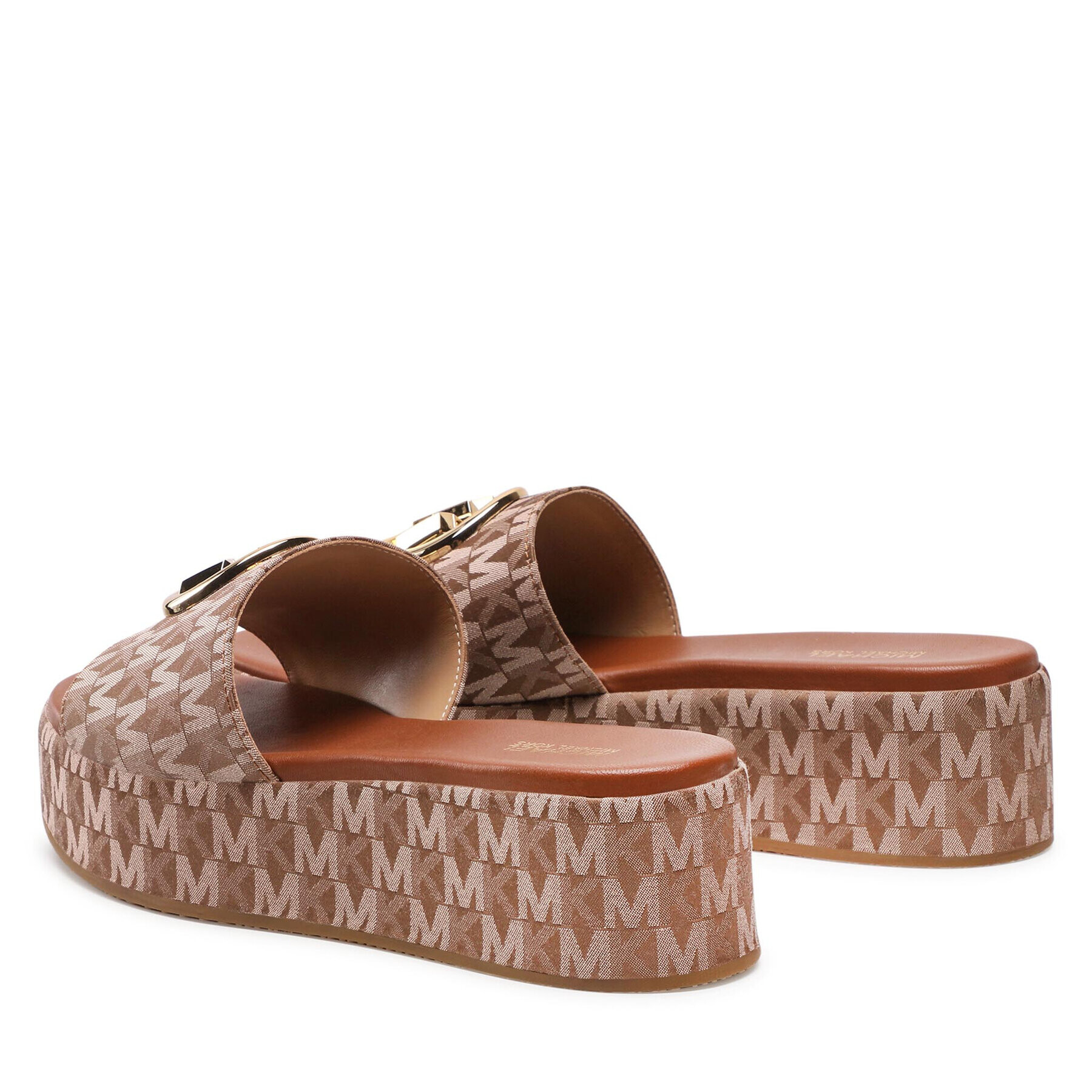 MICHAEL Michael Kors Чехли Sadler Wedge 40S2SDFS1Y Кафяв - Pepit.bg
