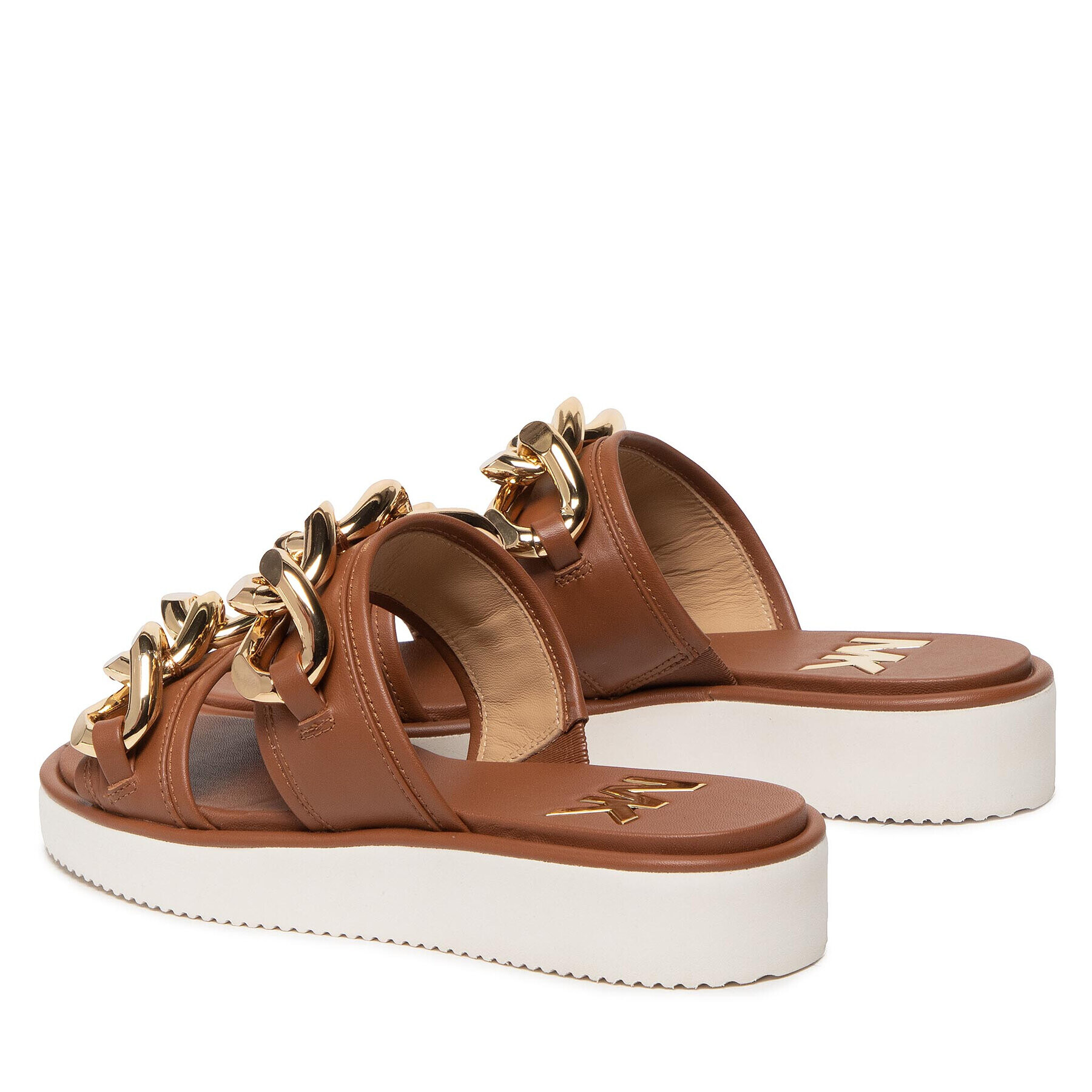 MICHAEL Michael Kors Чехли Scarlett Double Band 40S2SCFA1L Кафяв - Pepit.bg