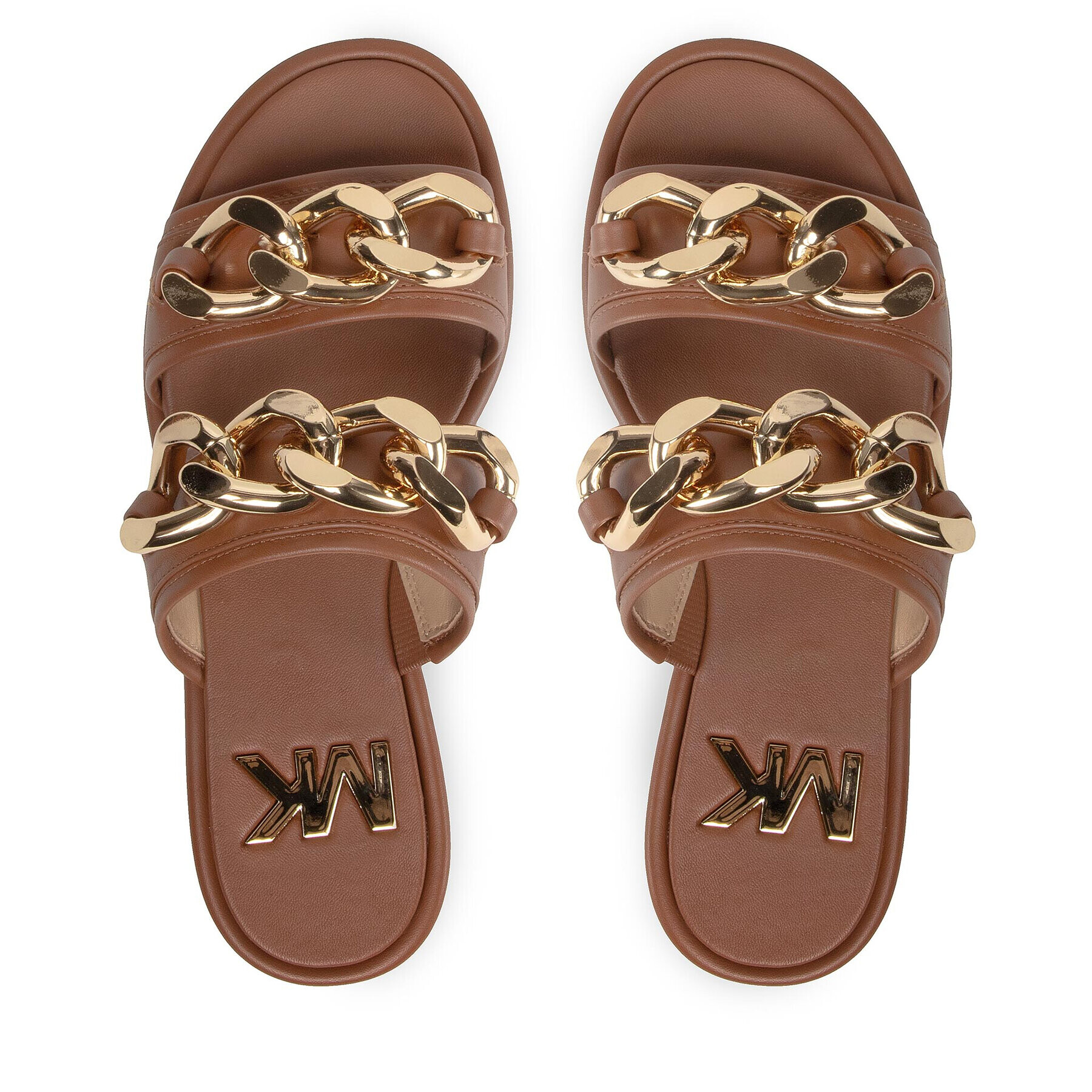 MICHAEL Michael Kors Чехли Scarlett Double Band 40S2SCFA1L Кафяв - Pepit.bg
