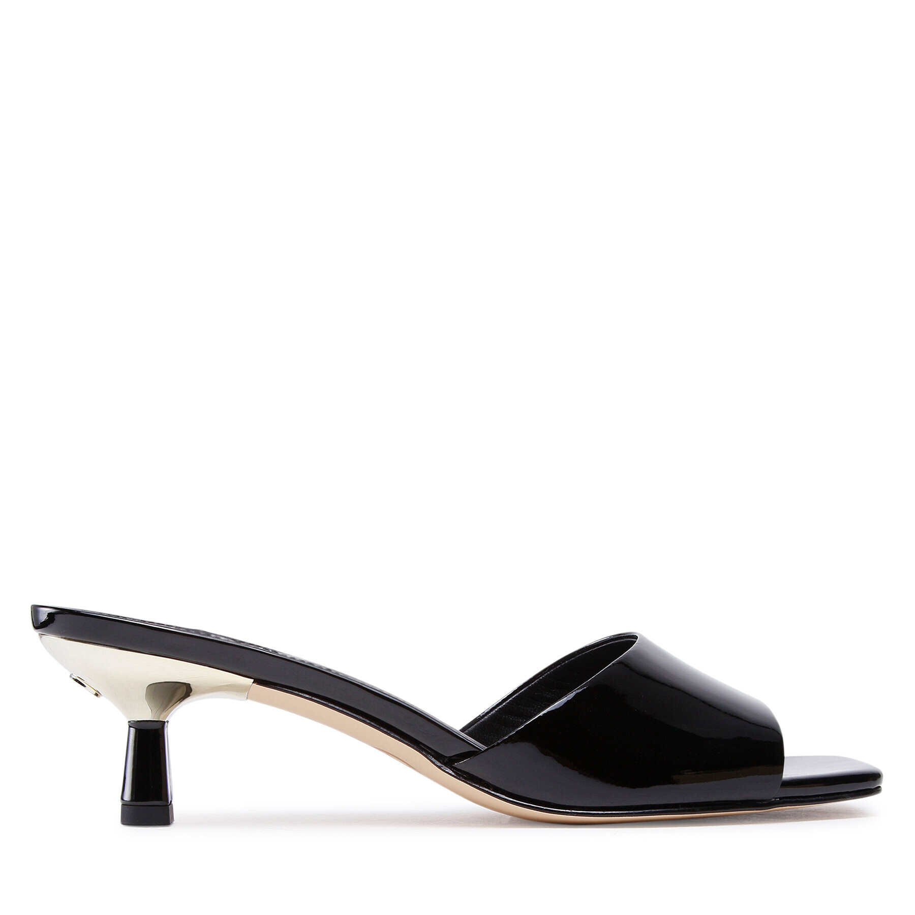 MICHAEL Michael Kors Чехли Amal Kitten Sandal 40F2AMMA2A Черен - Pepit.bg