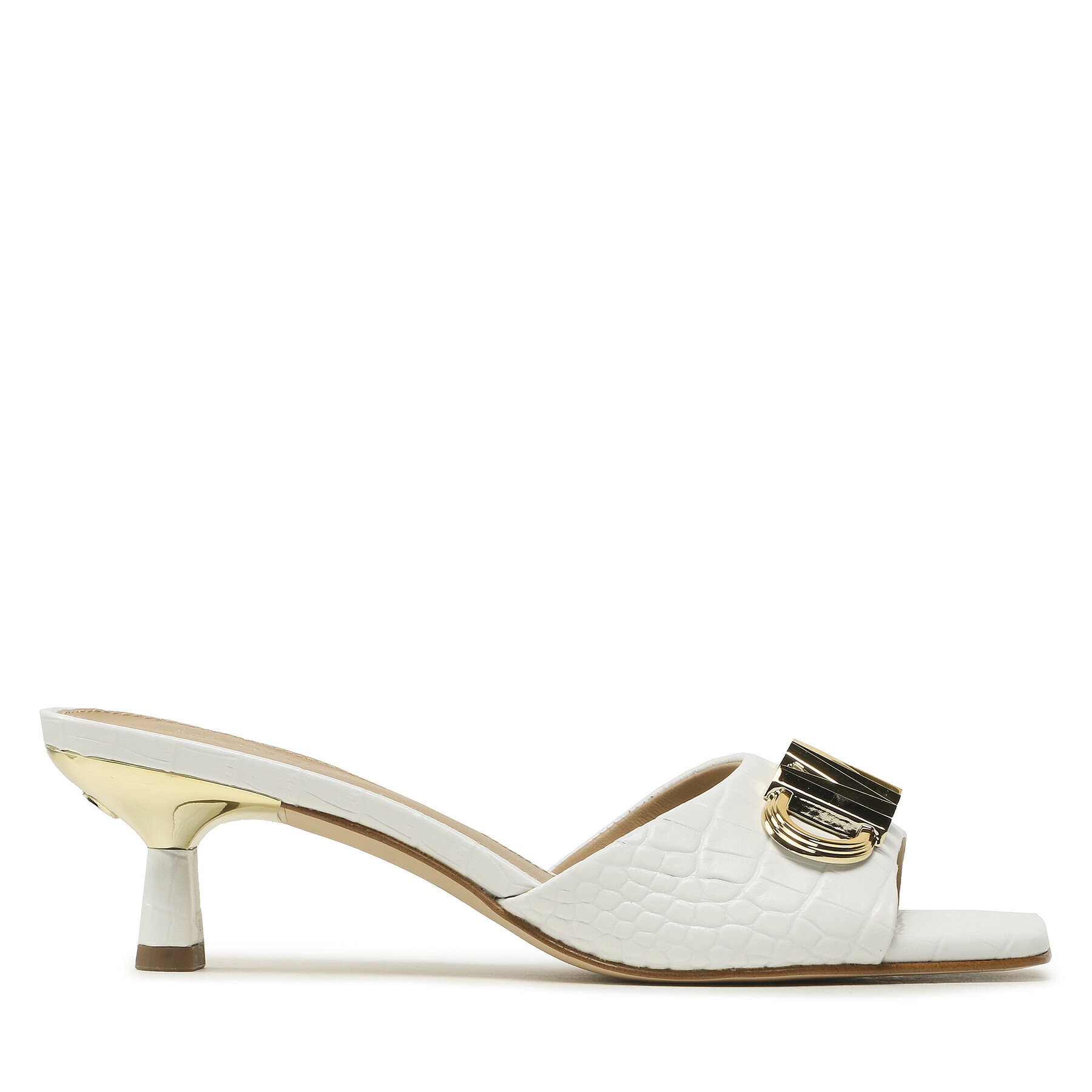 MICHAEL Michael Kors Чехли Amal Kitten Sandal 40S3AMMA1E Бял - Pepit.bg