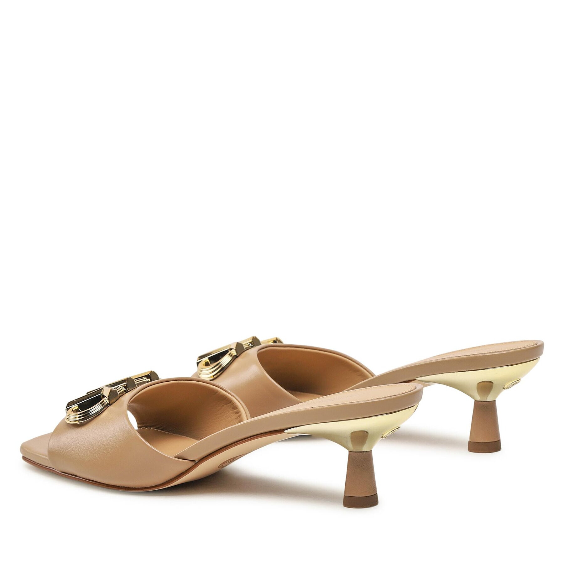 MICHAEL Michael Kors Чехли Amal Kitten Sandal 40S3AMMA1L Бежов - Pepit.bg