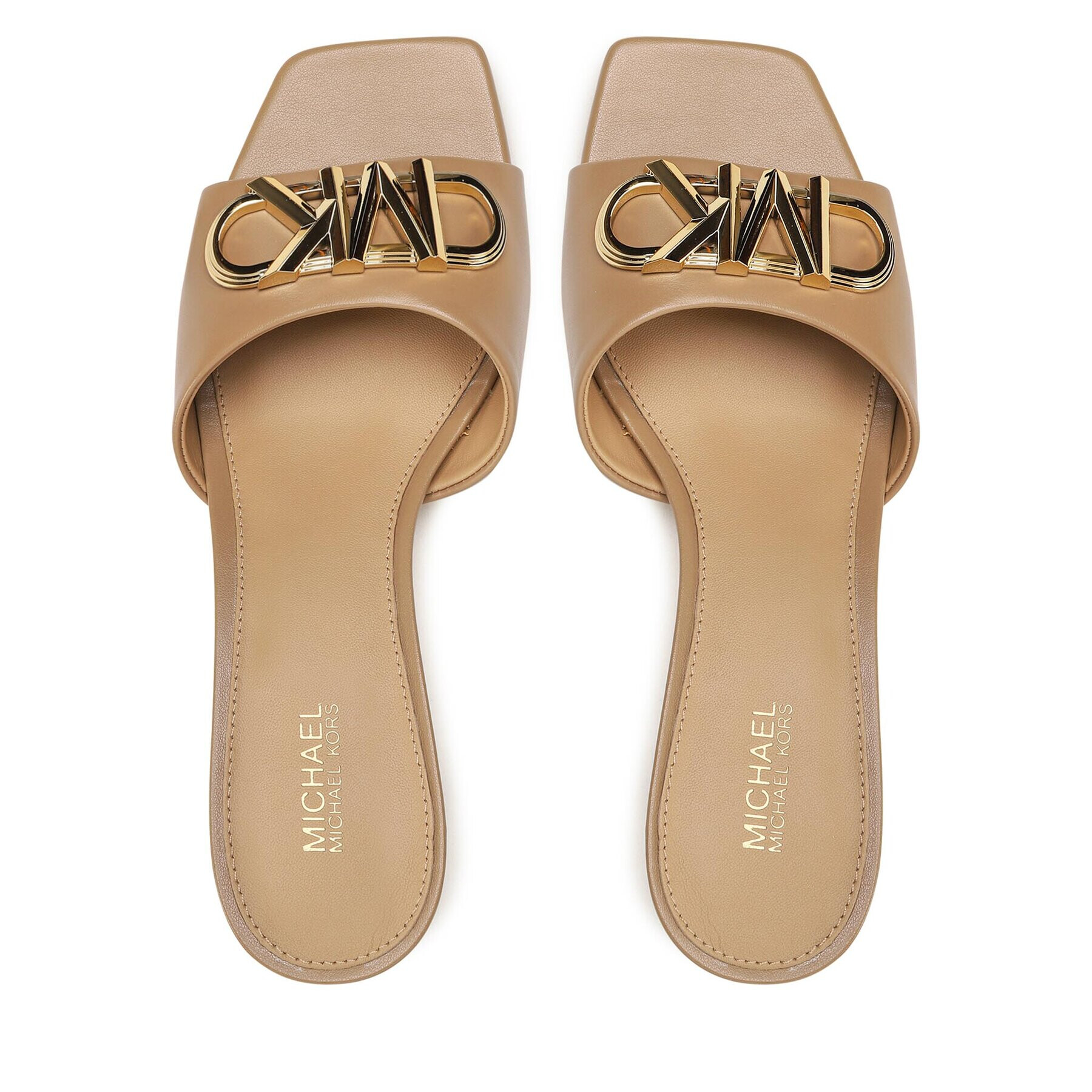 MICHAEL Michael Kors Чехли Amal Kitten Sandal 40S3AMMA1L Бежов - Pepit.bg