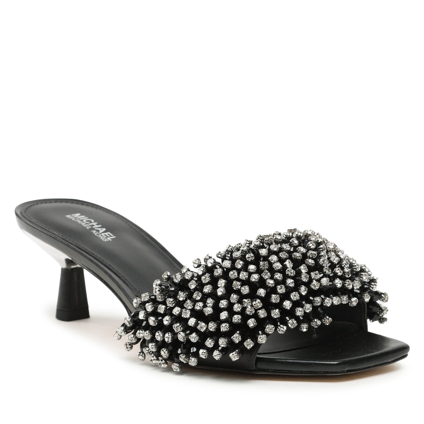 MICHAEL Michael Kors Чехли Amal Kitten Sandal 40S3AMMS1L Черен - Pepit.bg