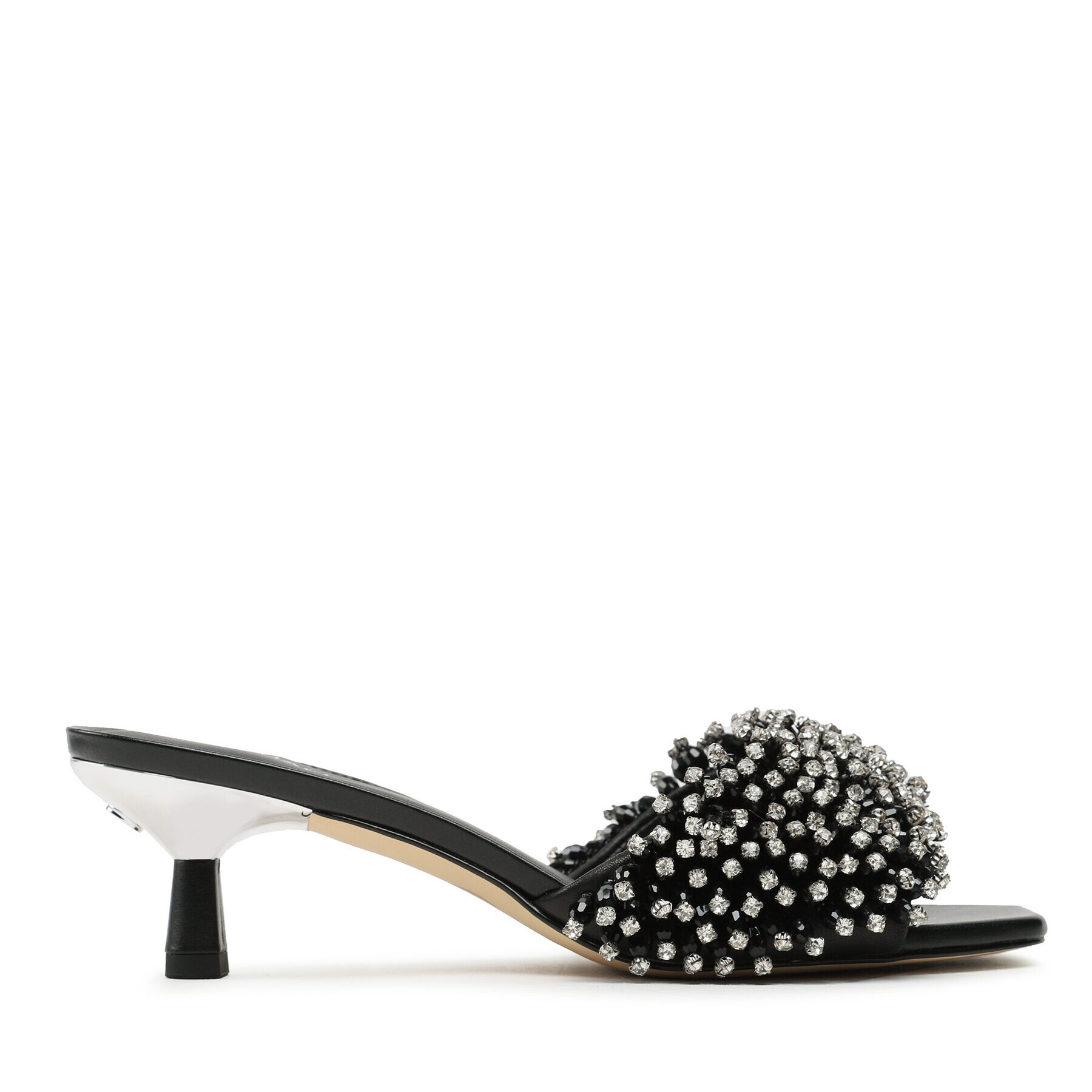 MICHAEL Michael Kors Чехли Amal Kitten Sandal 40S3AMMS1L Черен - Pepit.bg